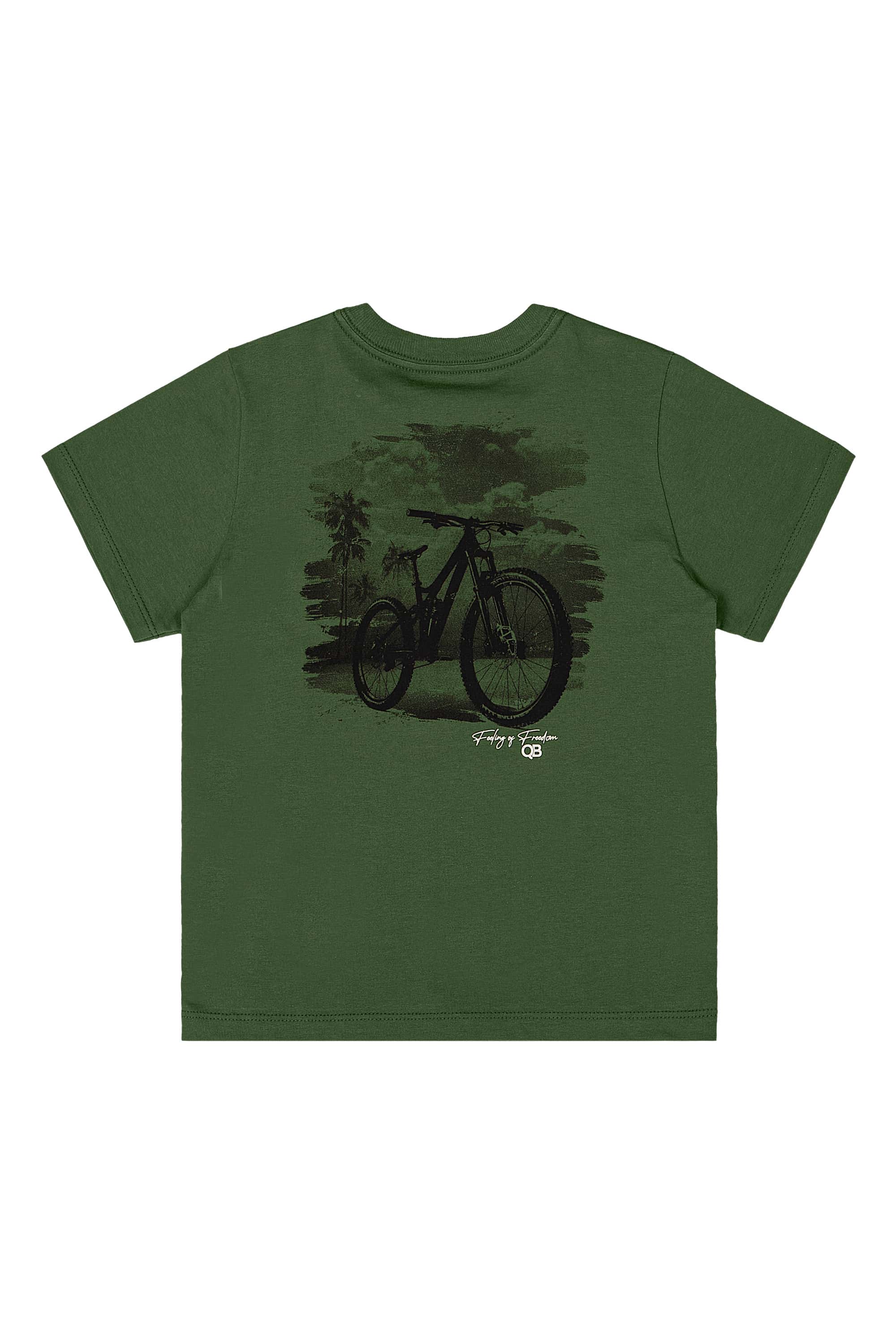 Conjunto com Camiseta e Bermuda para Menino (Verde) Quimby - Imagem 6