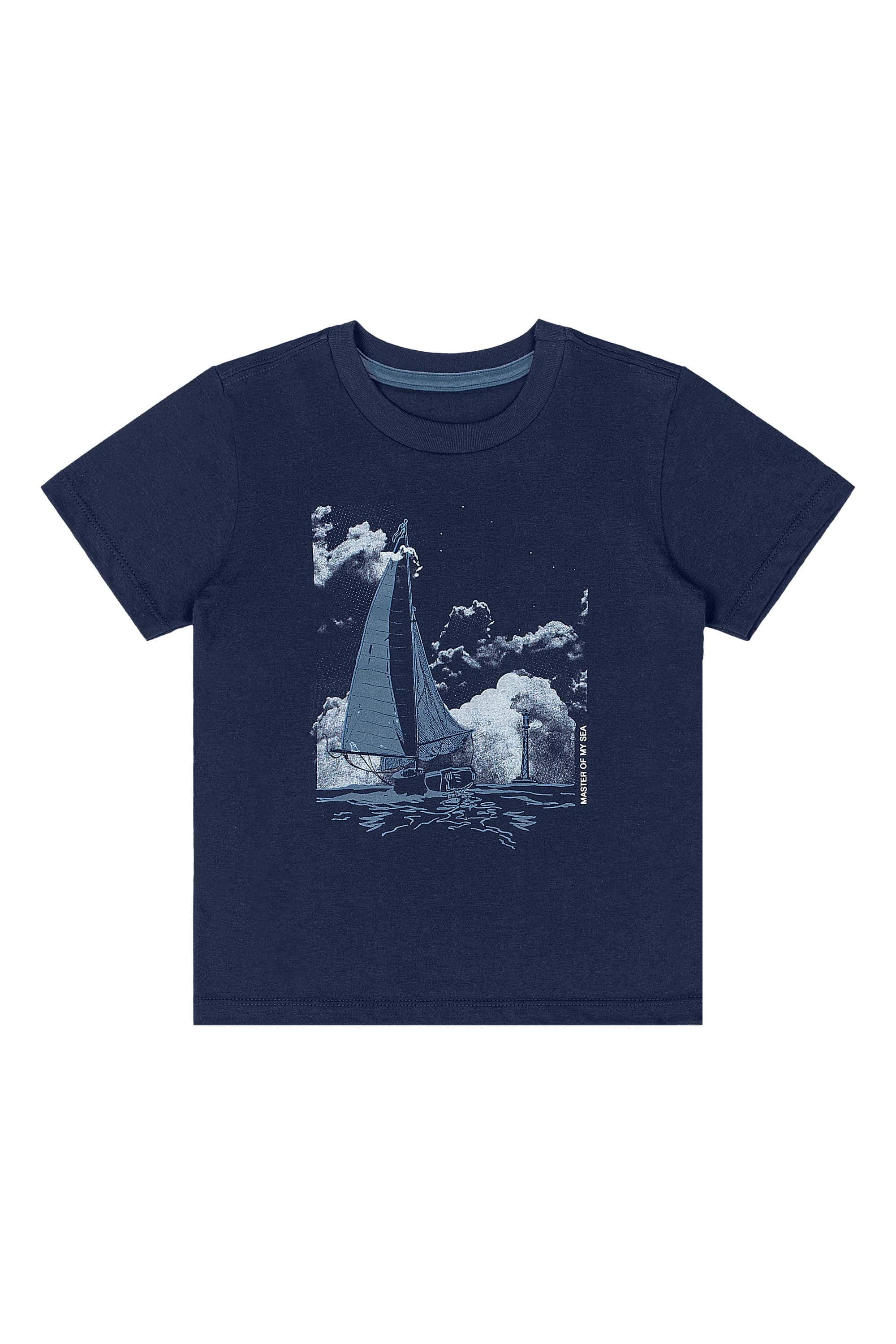 Conjunto Infantil com Camiseta e Bermuda para Menino (Azul Marinho) Quimby - Imagem 33