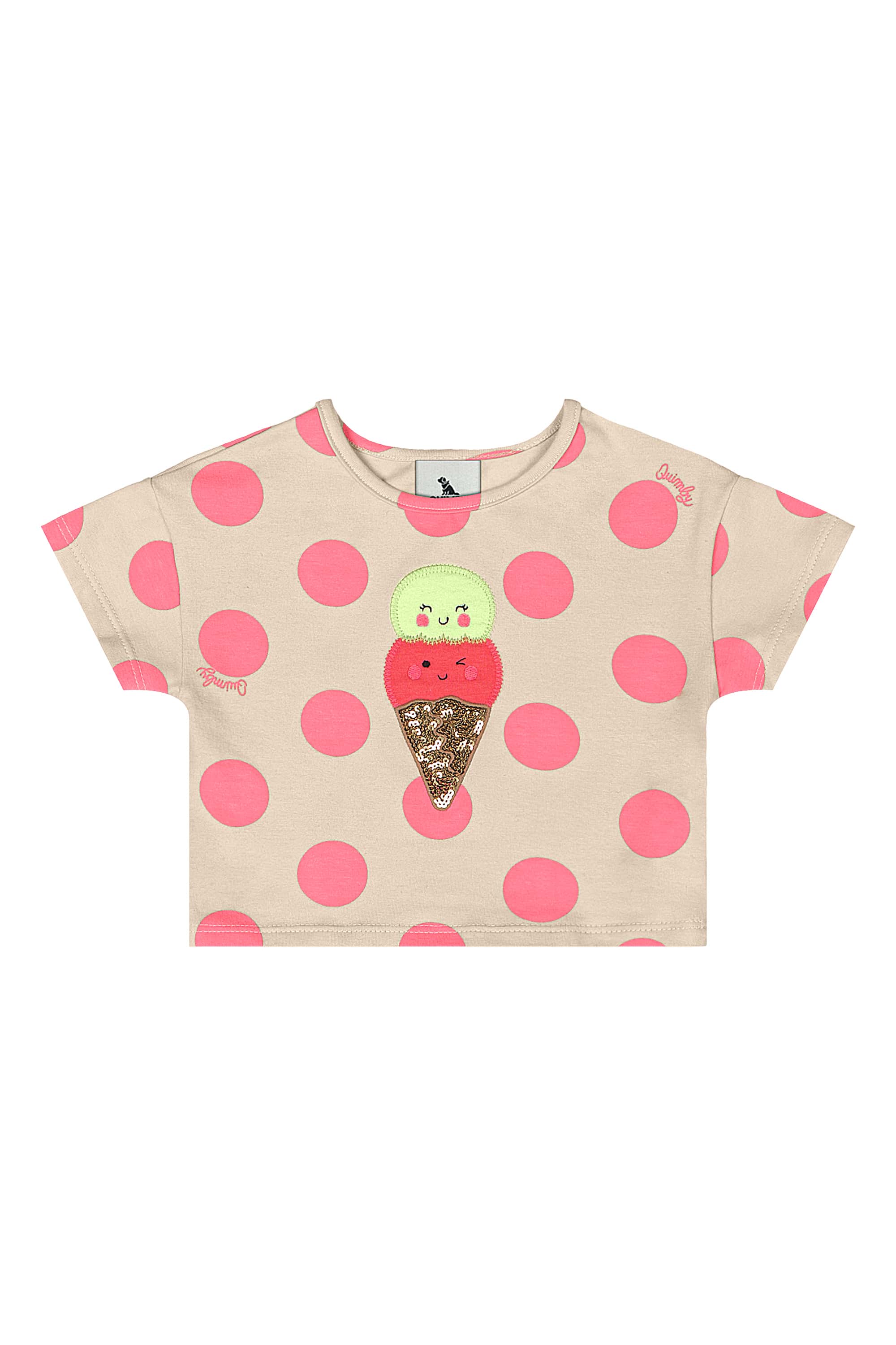 Conjunto com Blusa e Short para Bebê Menina (Rosa) Quimby - Imagem 33