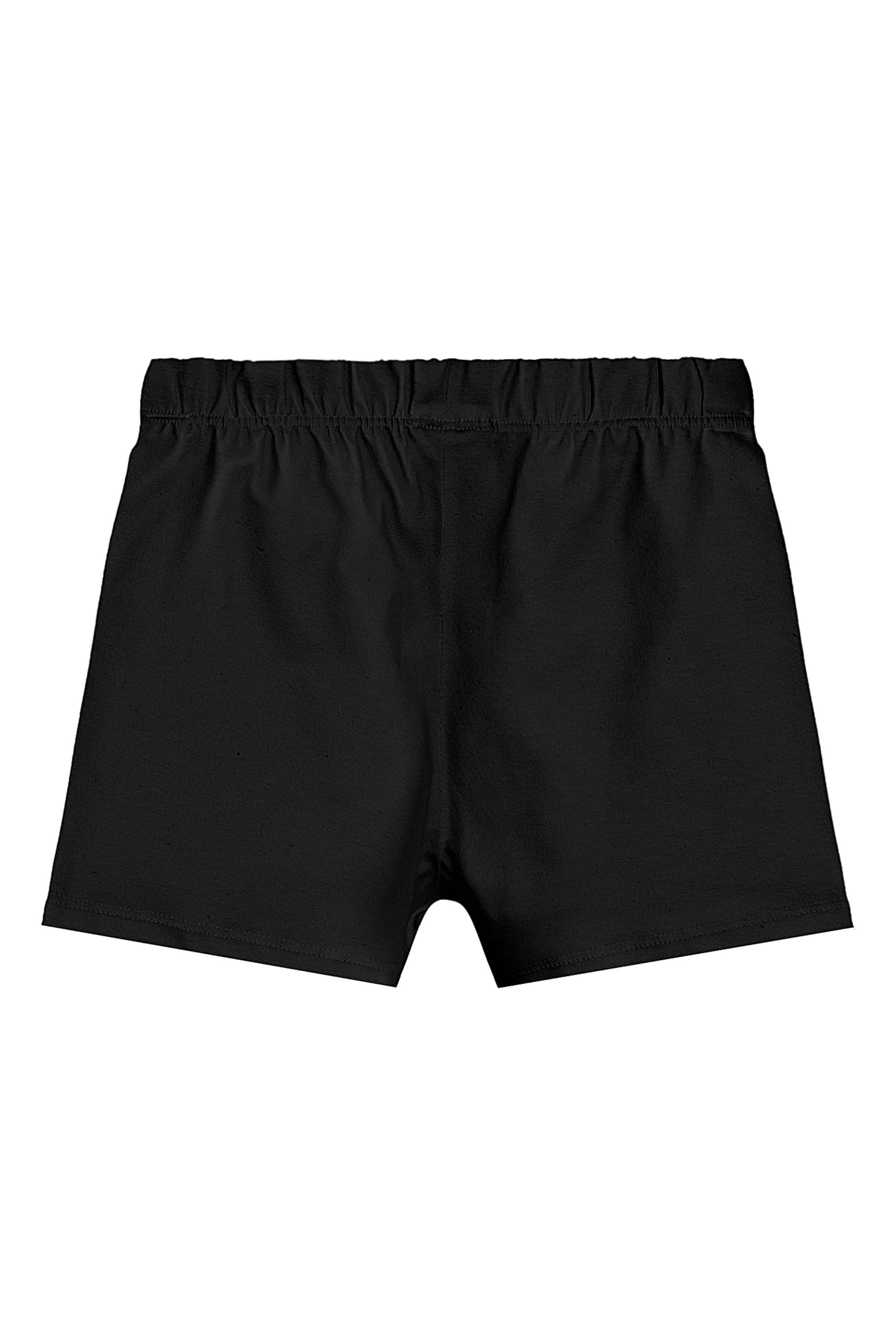 Short em Cotton Infantil Feminino (Preto) Quimby - Imagem 6