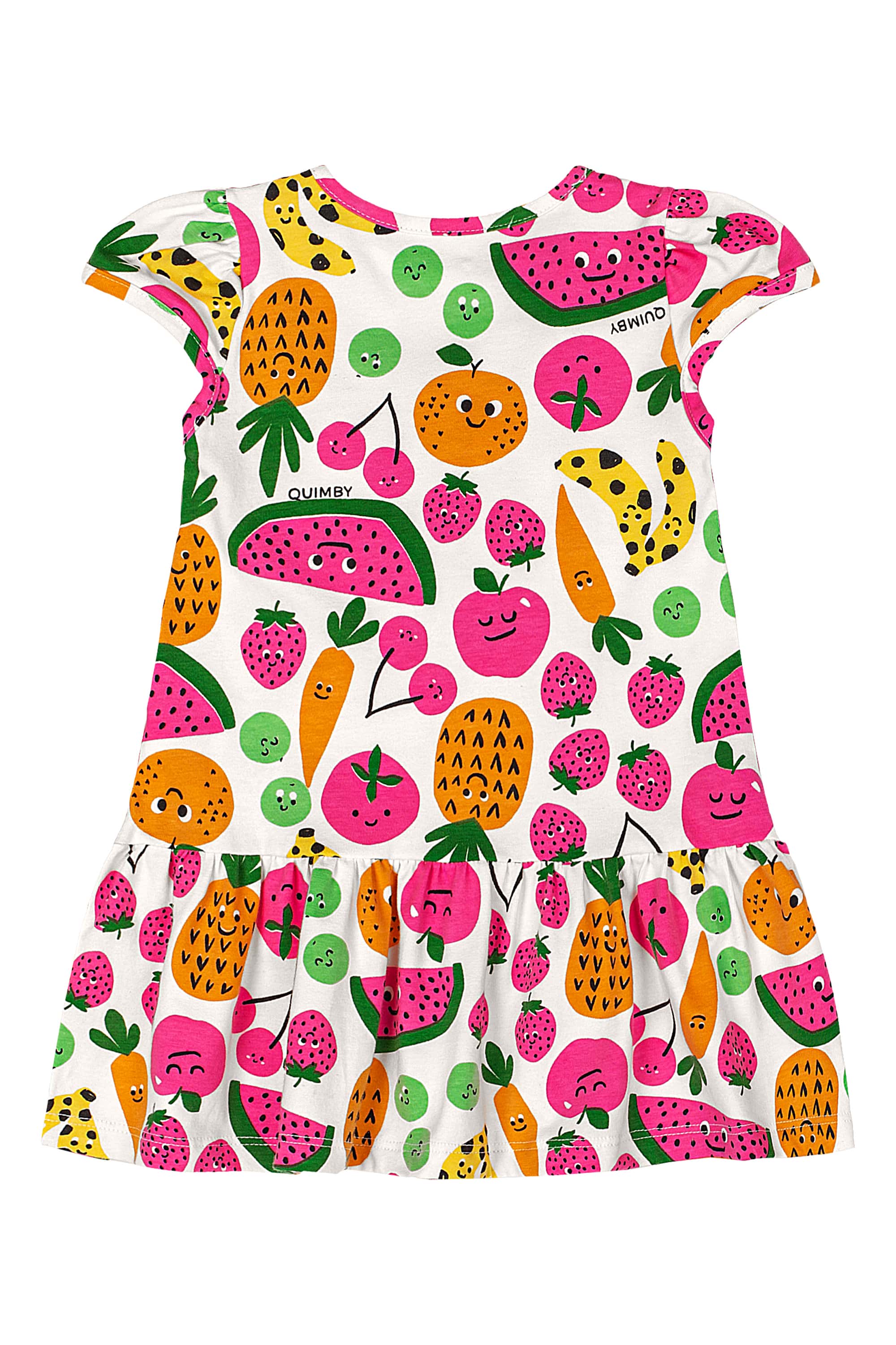 Vestido de Frutinhas para Bebê (Branco) Quimby - Imagem 15