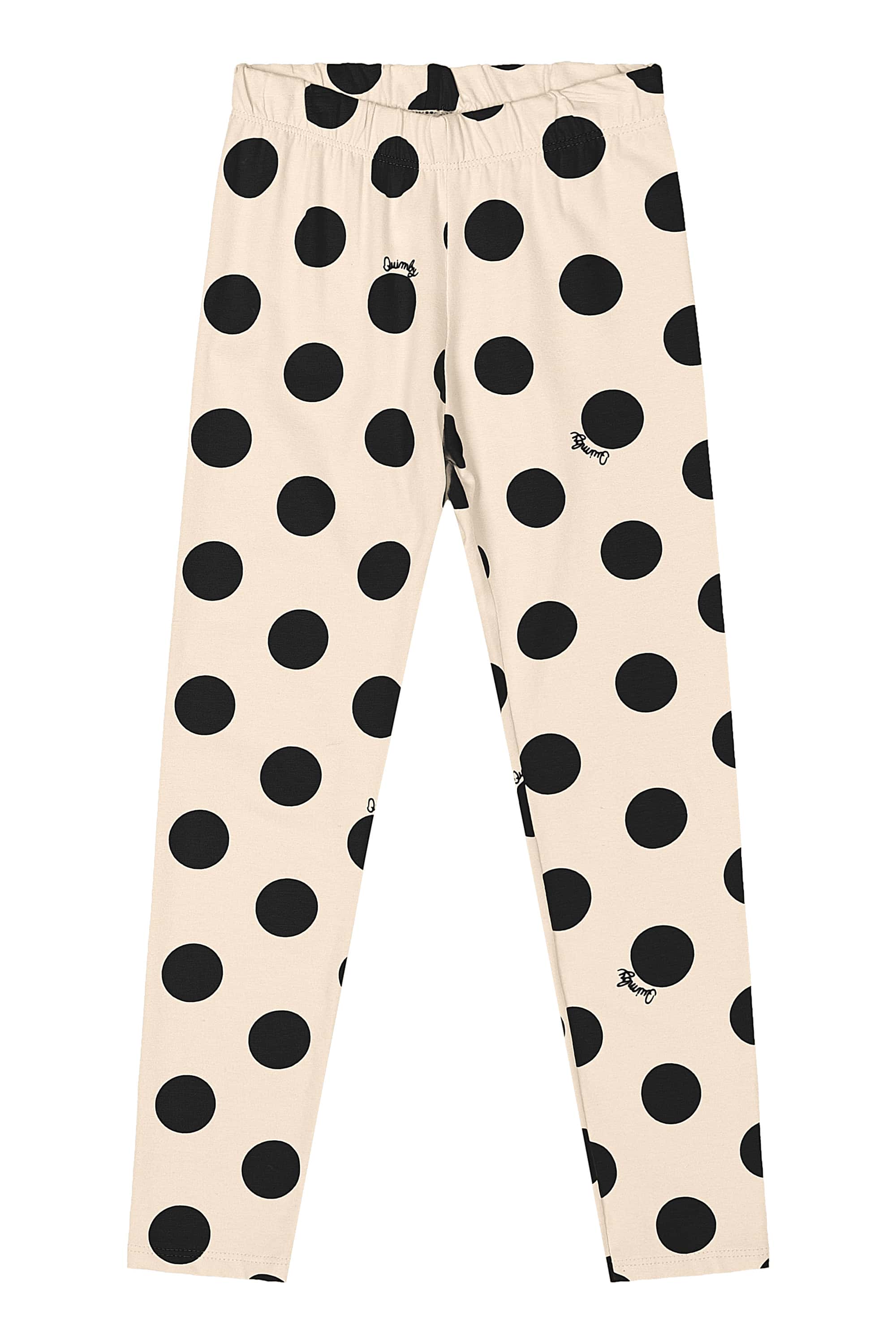 Conjunto com Blusa e Calça Legging de Bolinhas (Preto) Quimby - Imagem 16