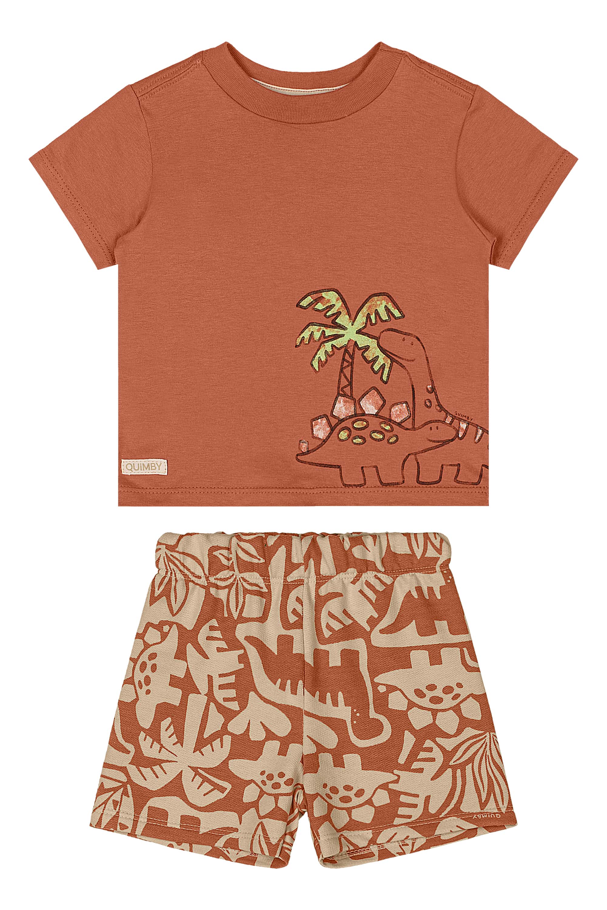 Conjunto Dinos para Bebê Menino (Marrom) Quimby - Imagem 8