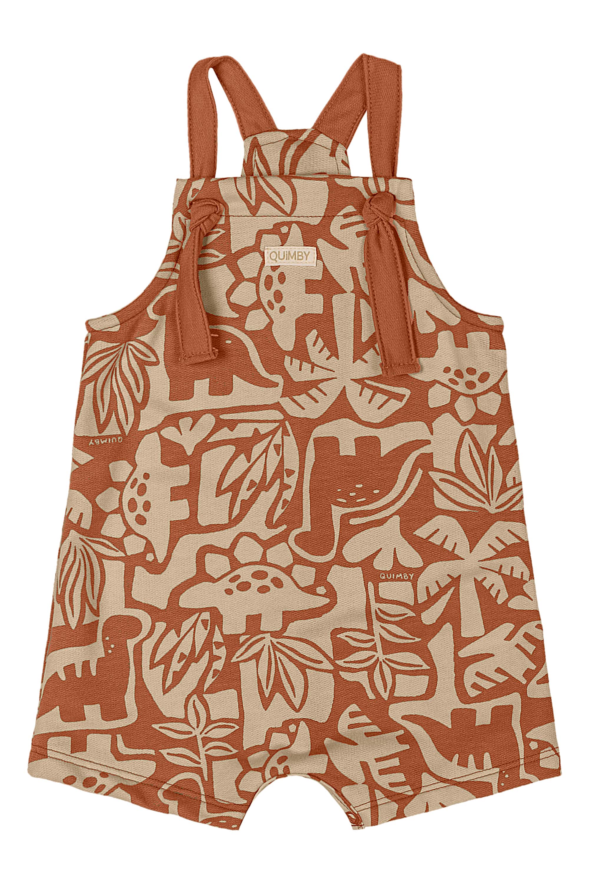 Conjunto Bebê com Camiseta e Jardineira (Bege) Quimby - Imagem 16