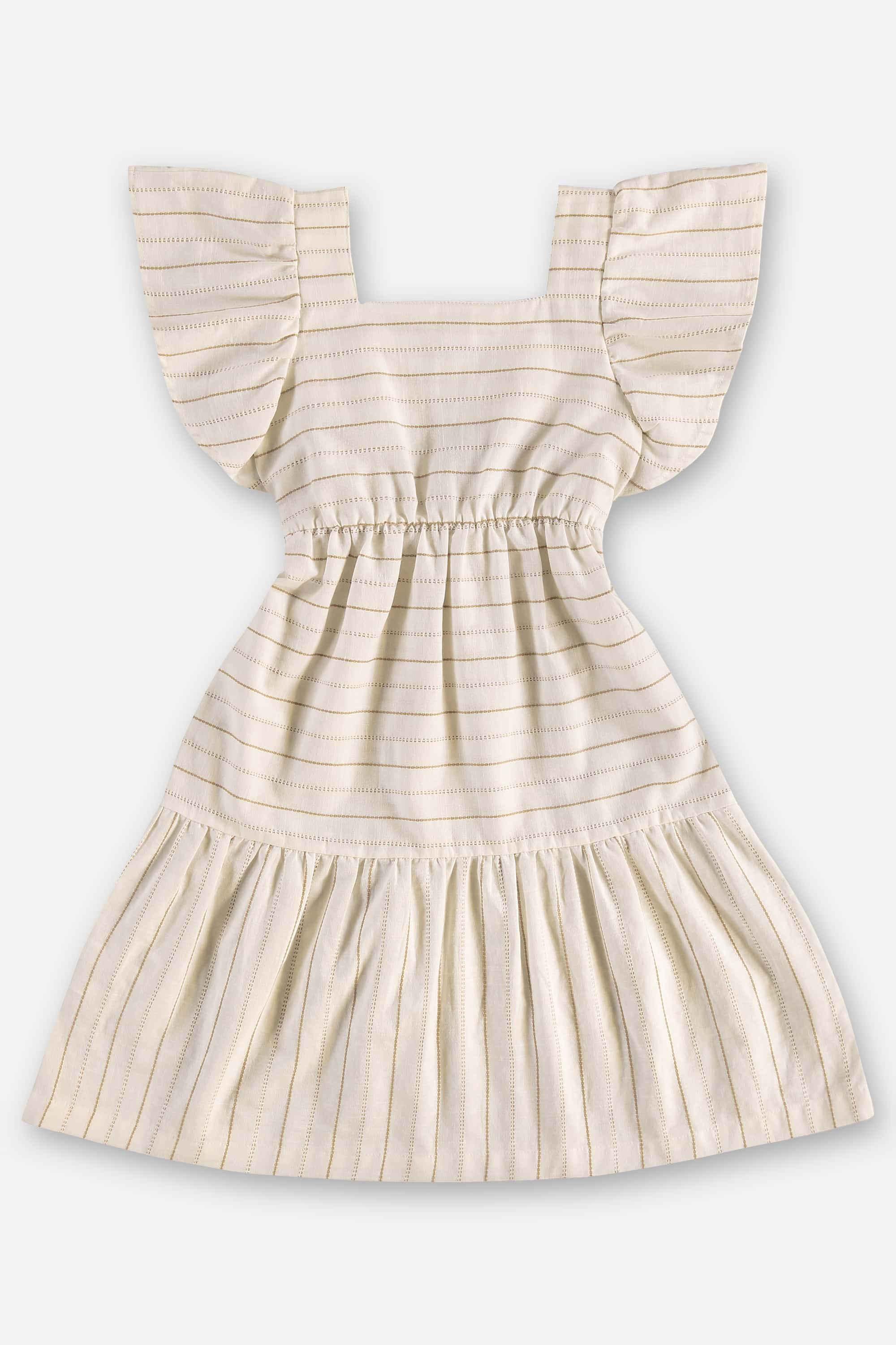 Vestido Infantil em Algodão com Faixa (Off White) Up Baby - Imagem 12