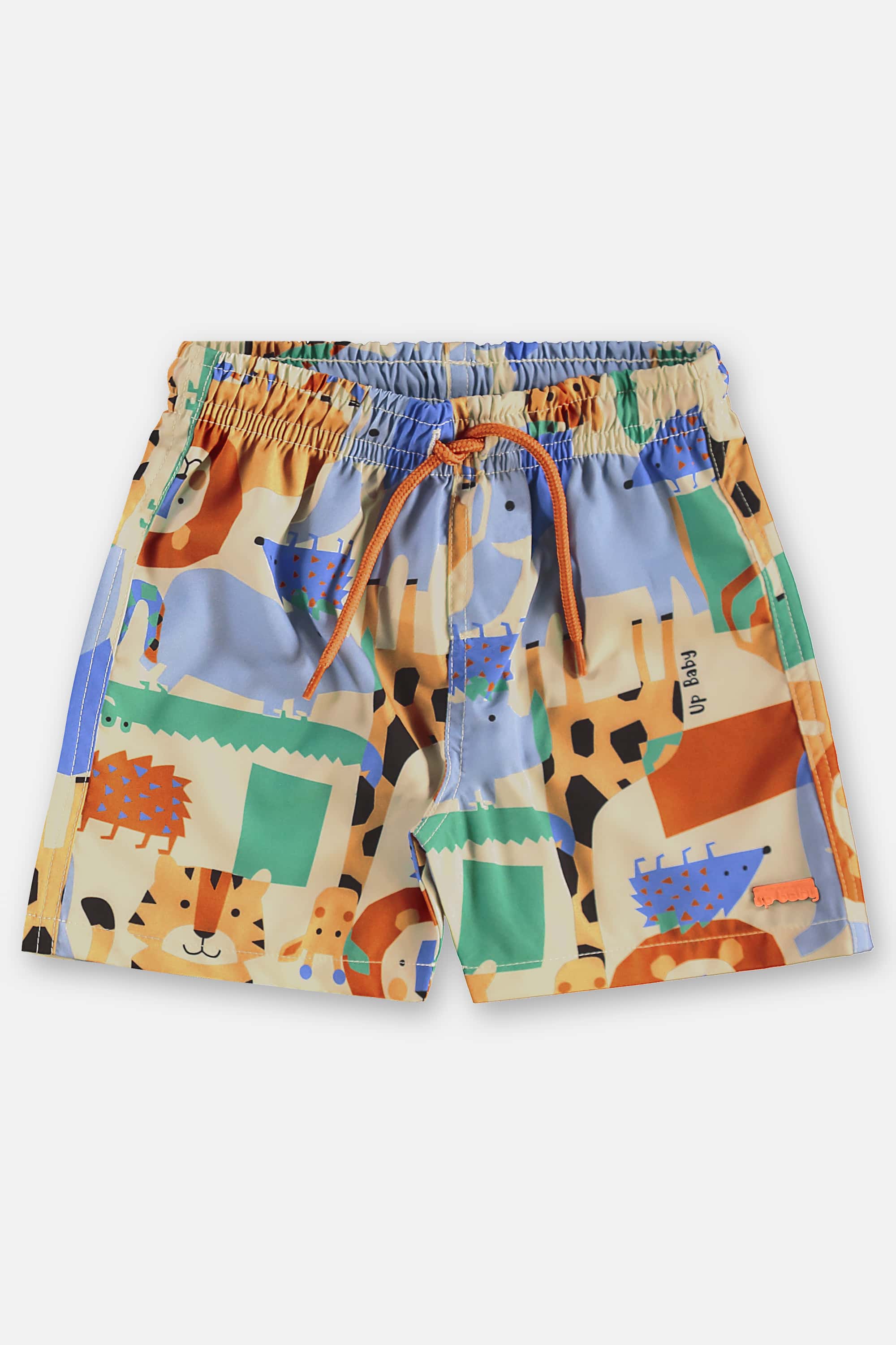 Conjunto com Regata e Short Animais Infantil Masculino (Amarelo) Up Baby - Imagem 4