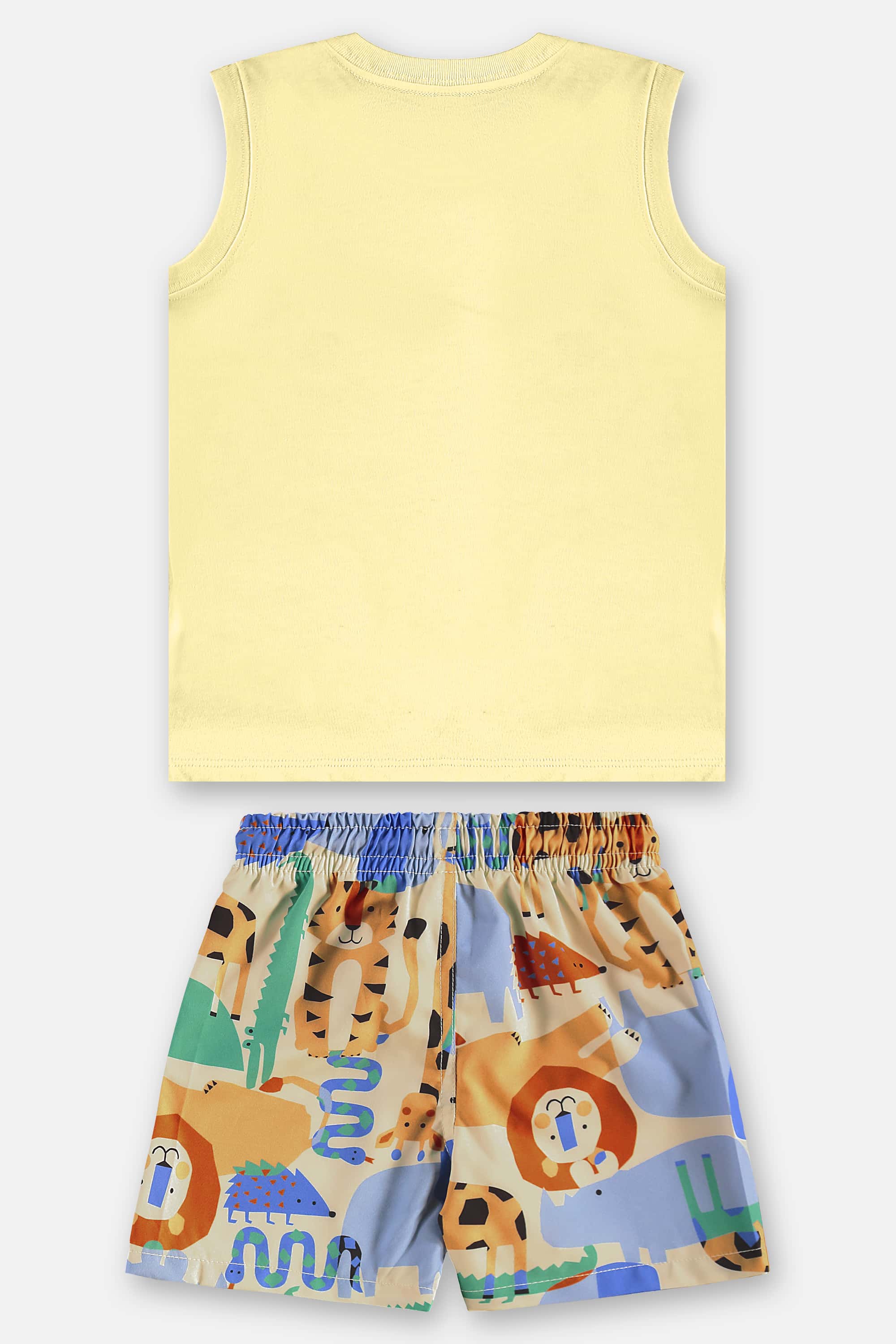 Conjunto com Regata e Short Animais Infantil Masculino (Amarelo) Up Baby - Imagem 5