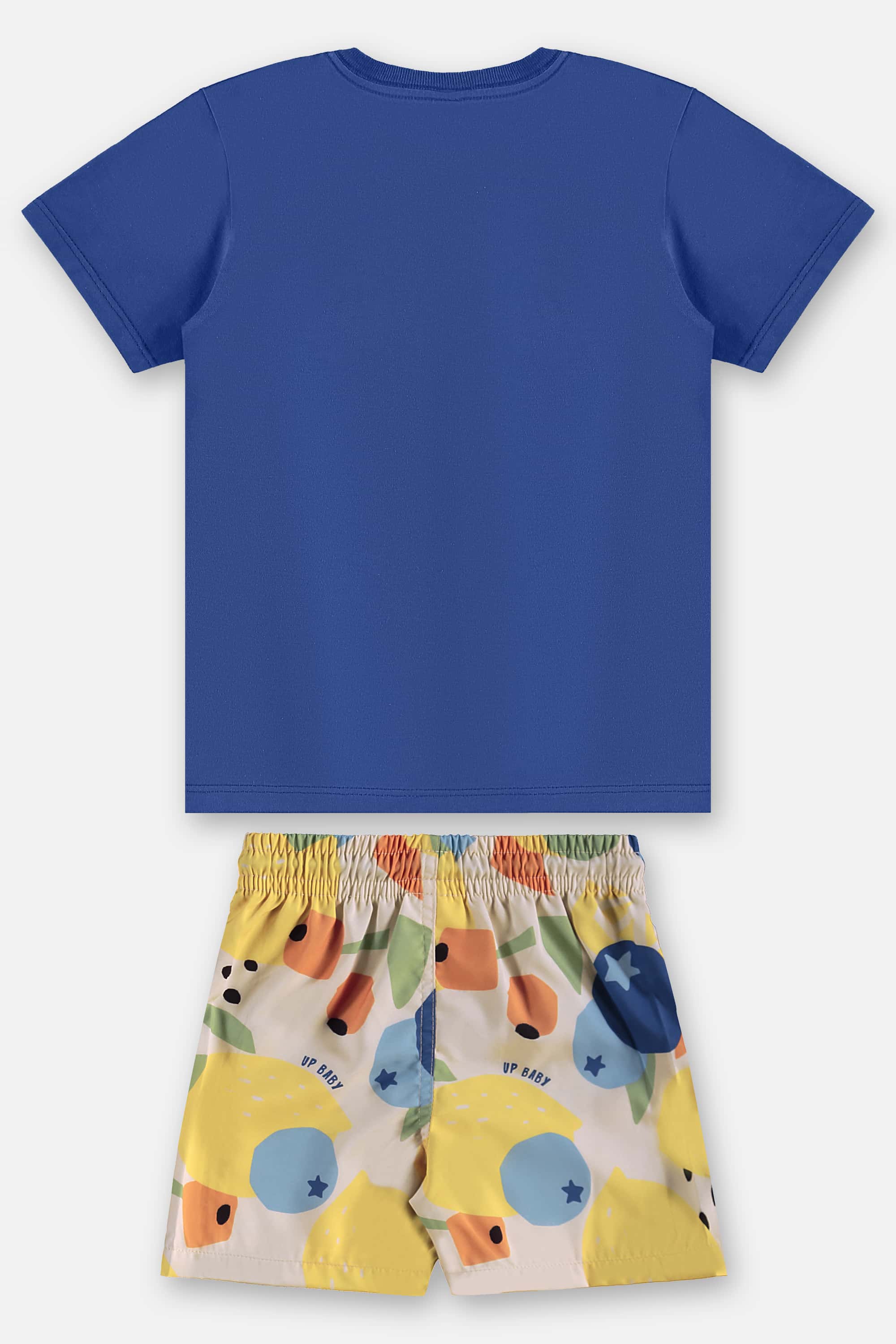 Conjunto Infantil Masculino com Camiseta e Short Frutas (Azul Marinho) Up Baby - Imagem 5