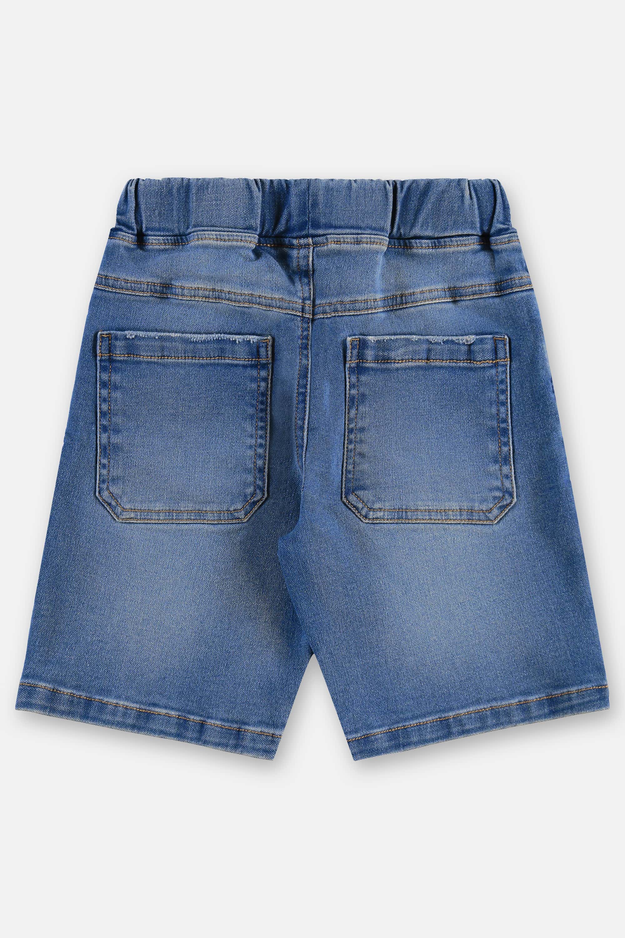 Bermuda Infantil Masculina em Jeans com Moletom (Azul) Up Baby - Imagem 32