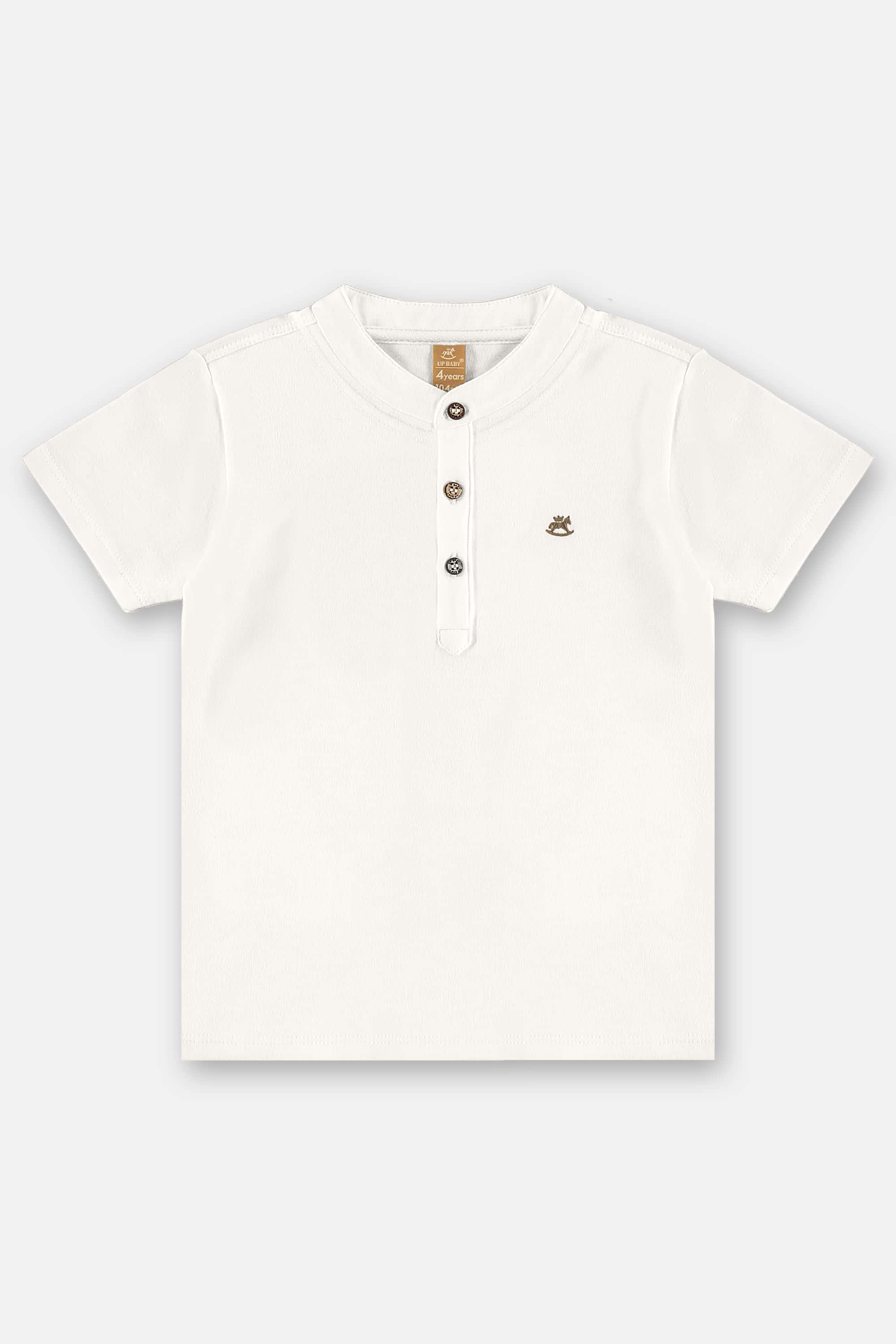 Conjunto com Camiseta e Bermuda Infantil Masculino (Off White) Up Baby - Imagem 45