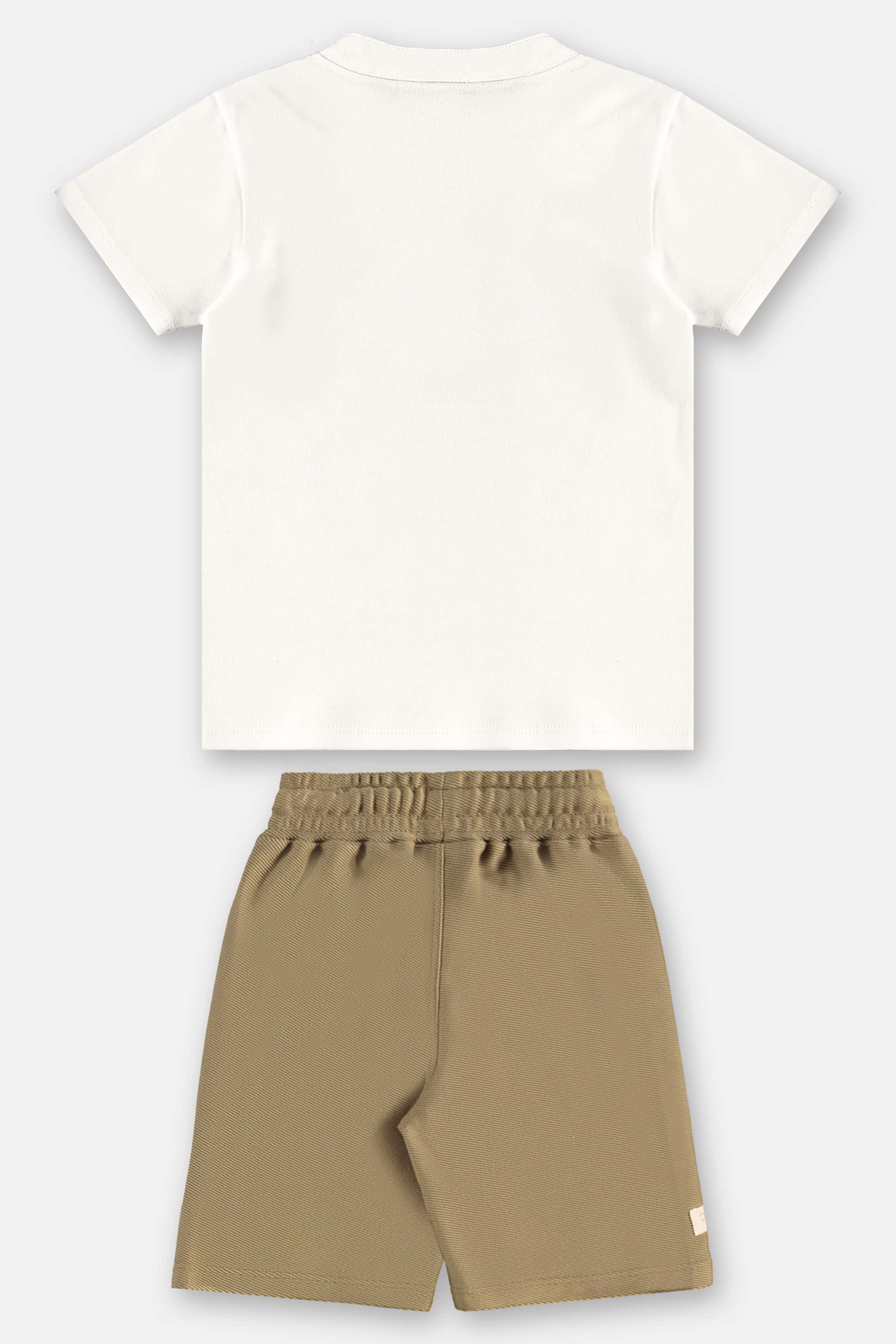 Conjunto com Camiseta e Bermuda Infantil Masculino (Off White) Up Baby - Imagem 54