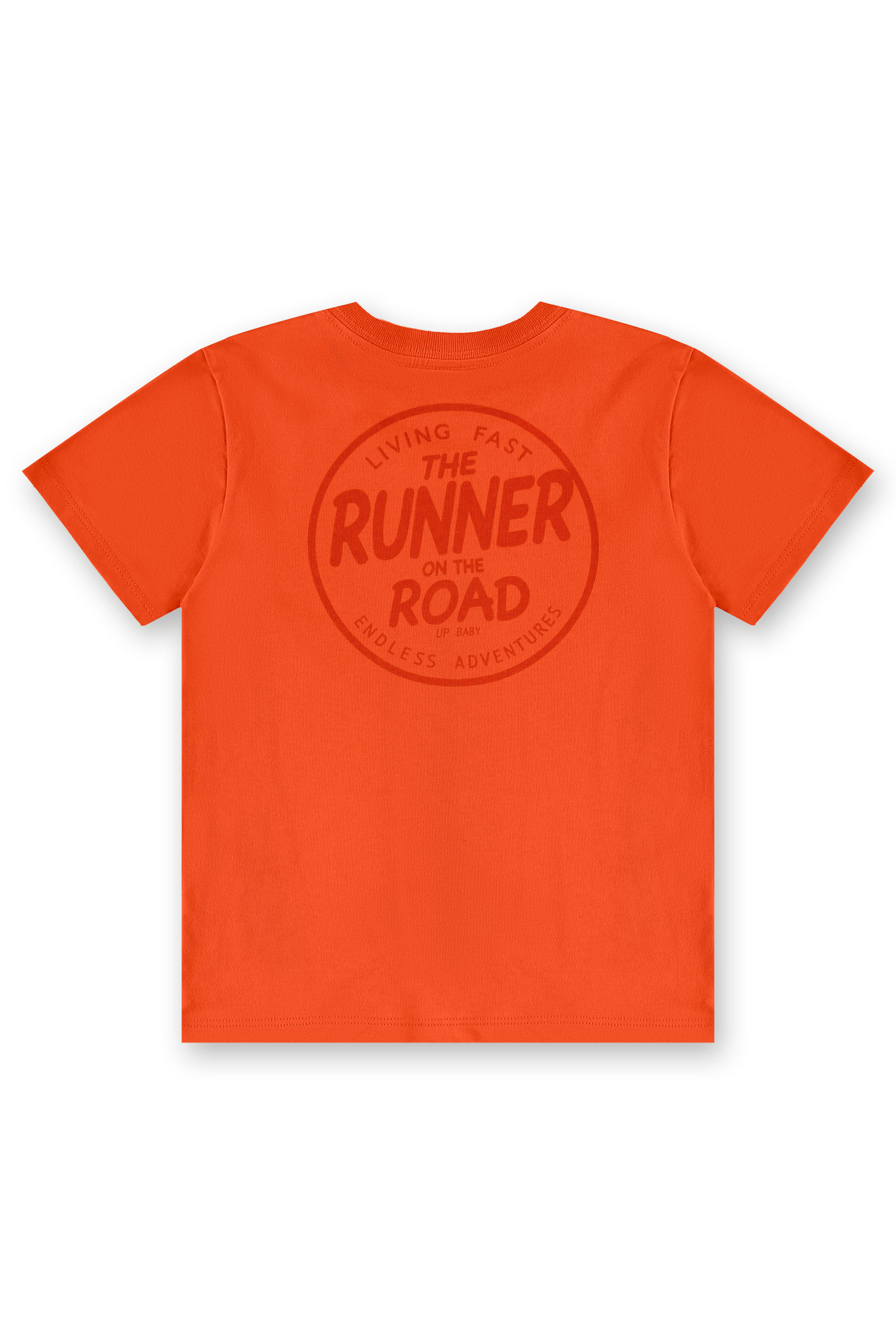 Conjunto Infantil Masculino com Camiseta e Short Listrado (Laranja) Up Baby - Imagem 20