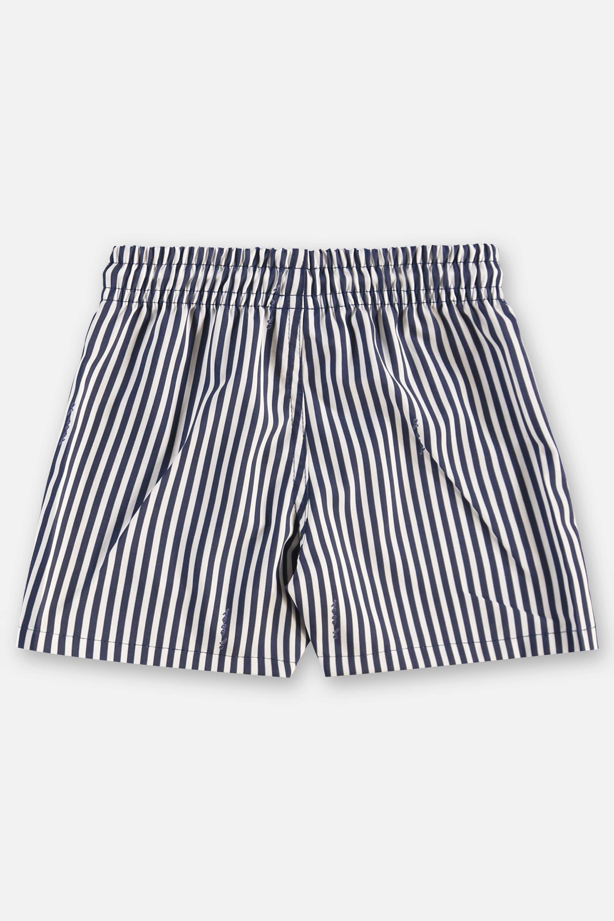 Conjunto Infantil Masculino com Camiseta e Short Listrado (Azul) Up Baby - Imagem 21