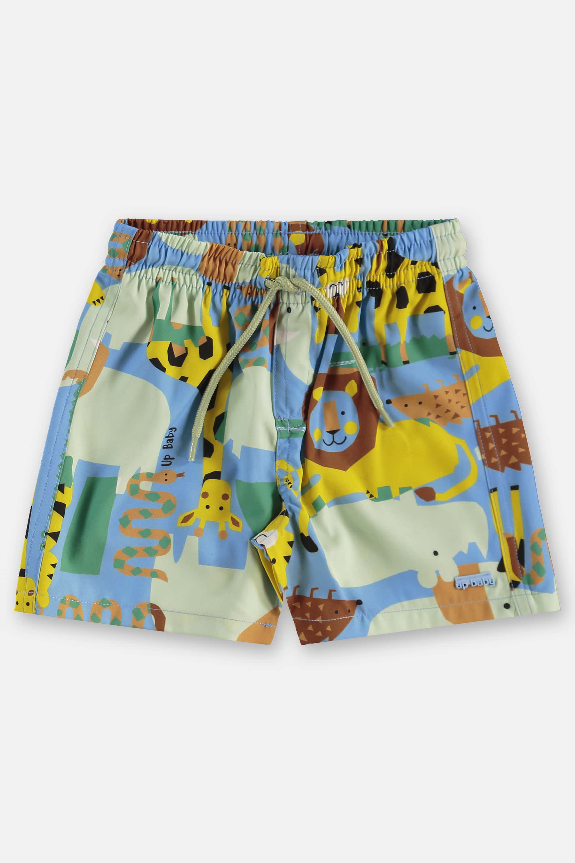 Conjunto Infantil Masculino com Camiseta e Short Animais (Azul) Up Baby - Imagem 32