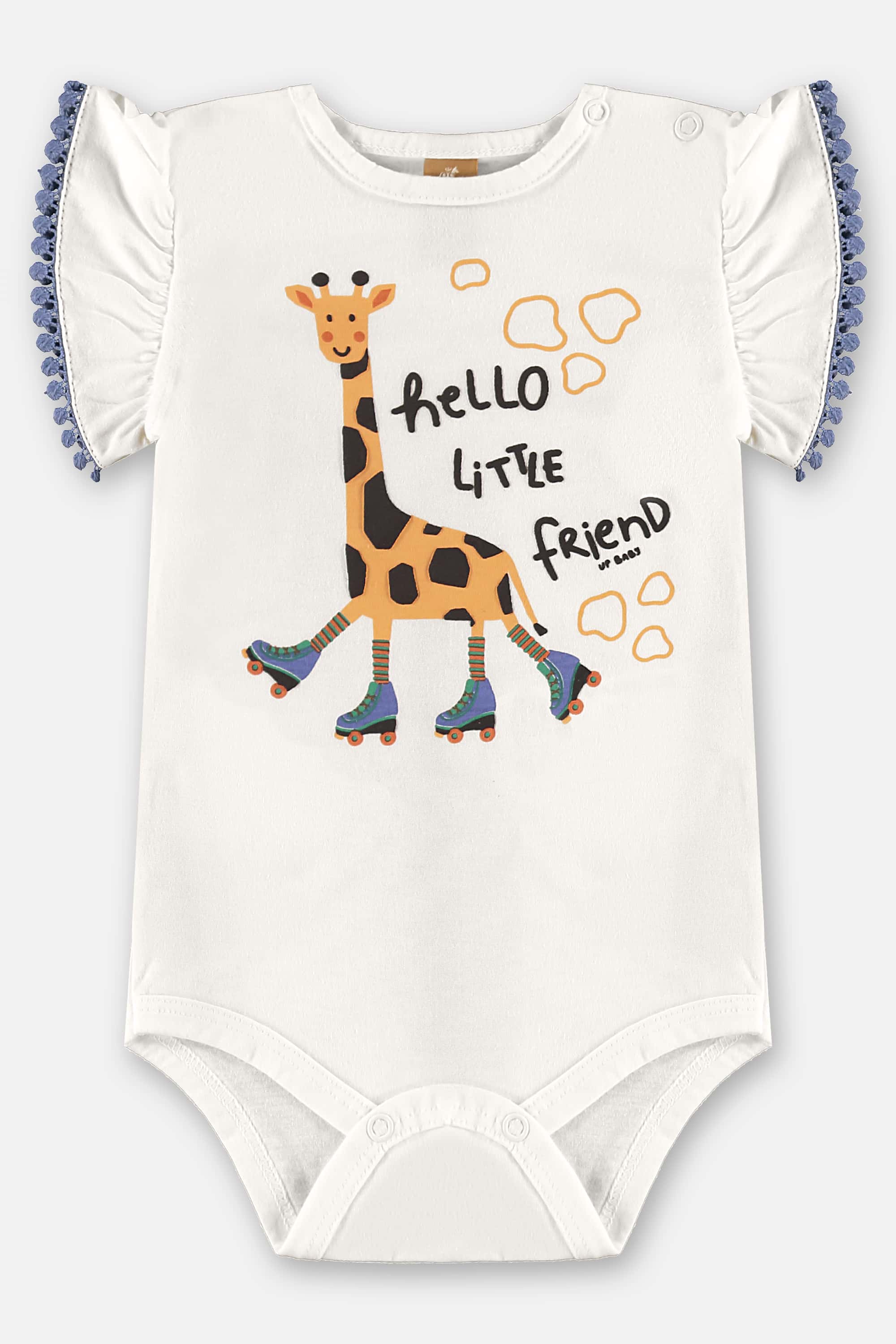 Conjunto com Body e Saia Bichinhos para Bebê Menina (Off White) Up Baby - Imagem 2