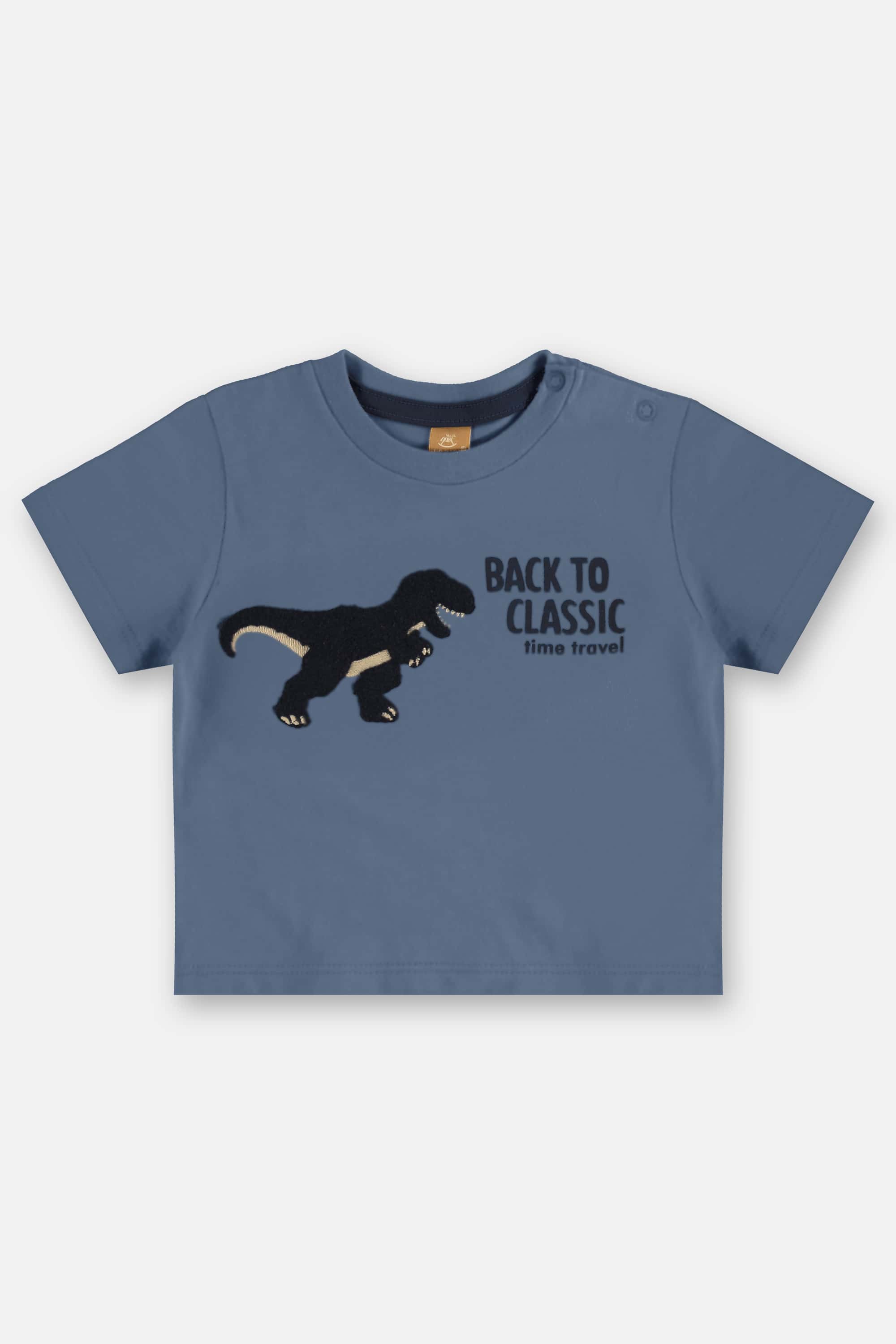 Conjunto Dino com Camiseta e Bermuda para Bebê Menino (Azul) Up Baby - Imagem 14