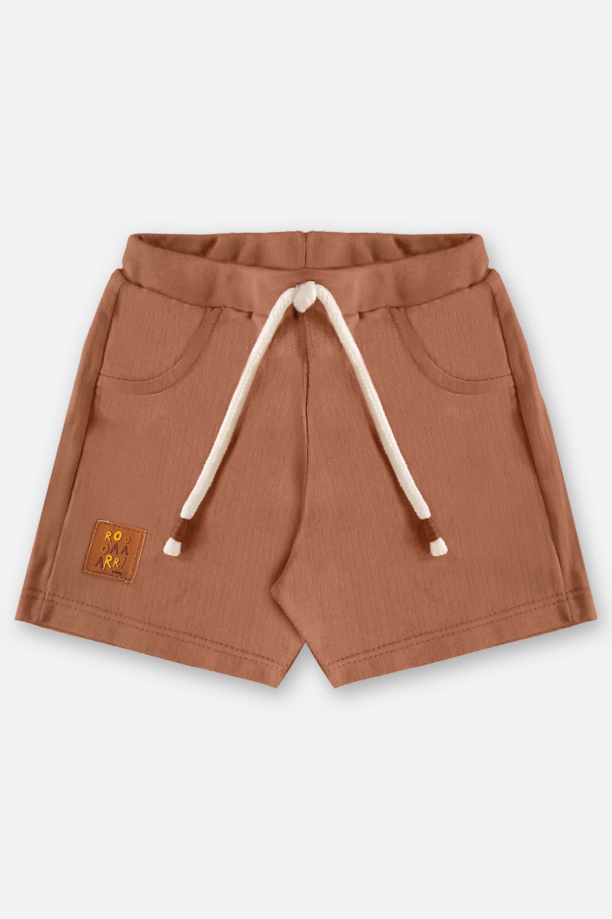 Conjunto com Camiseta Leão e Bermuda para Bebê Menino (Off White) Up Baby - Imagem 11