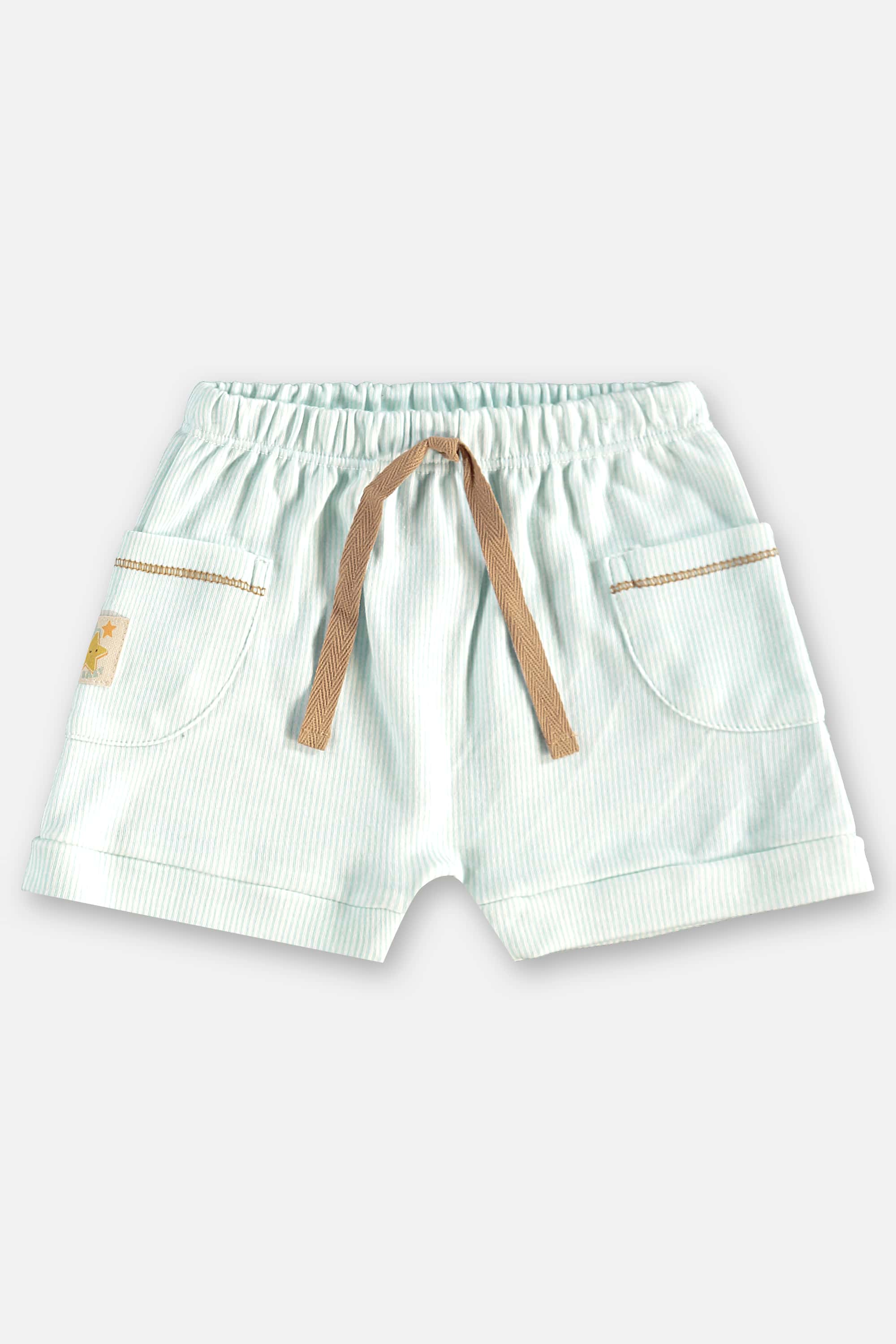 Conjunto com Body e Short Listrado para Bebê Menino (Off White) Up Baby - Imagem 18