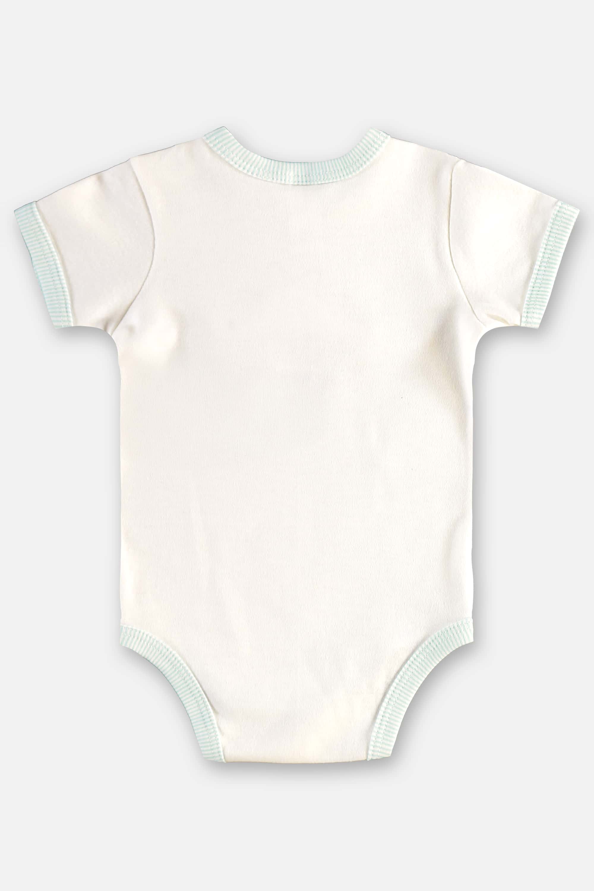 Conjunto com Body e Short Listrado para Bebê Menino (Off White) Up Baby - Imagem 34