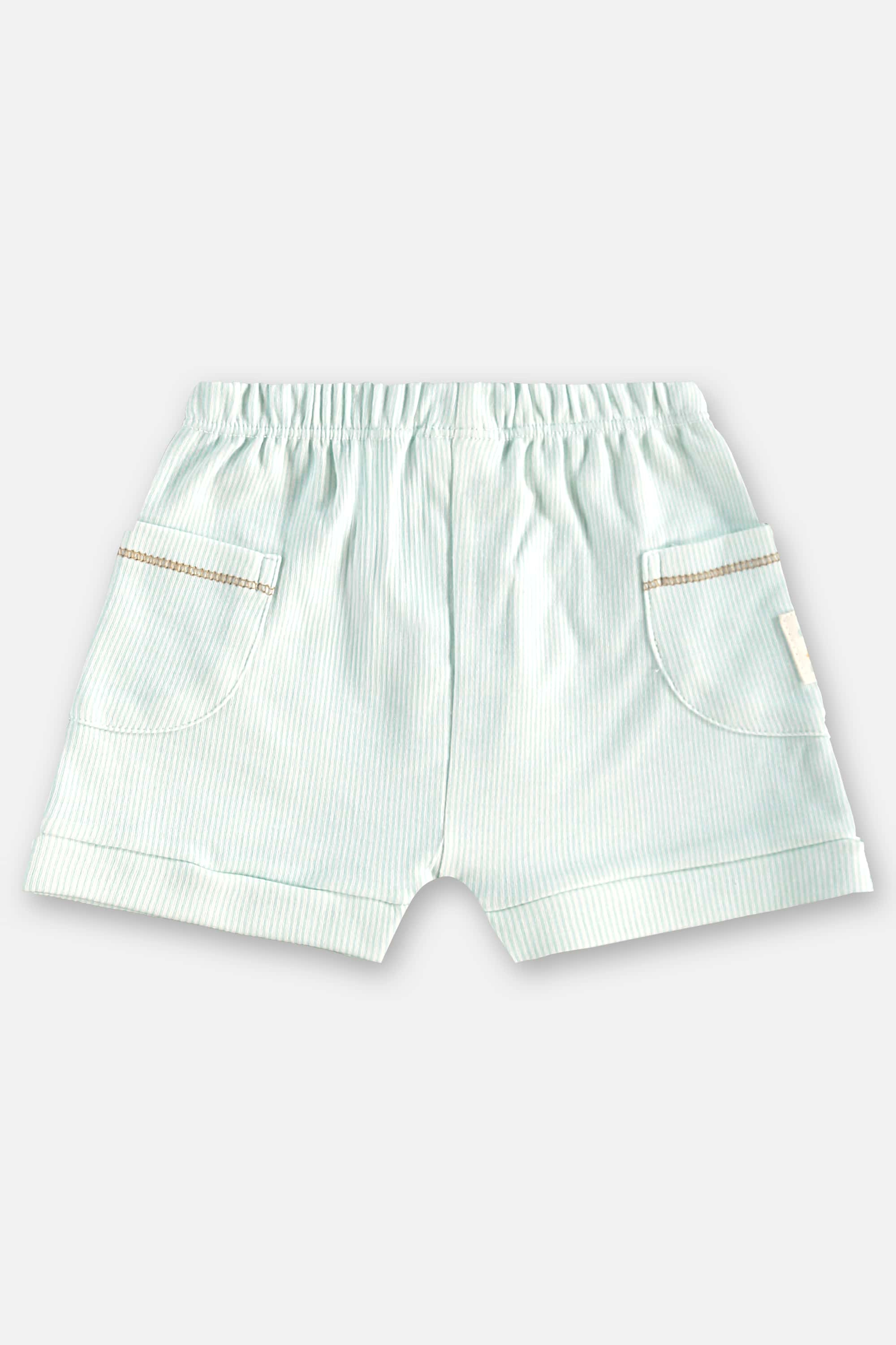 Conjunto com Body e Short Listrado para Bebê Menino (Off White) Up Baby - Imagem 35