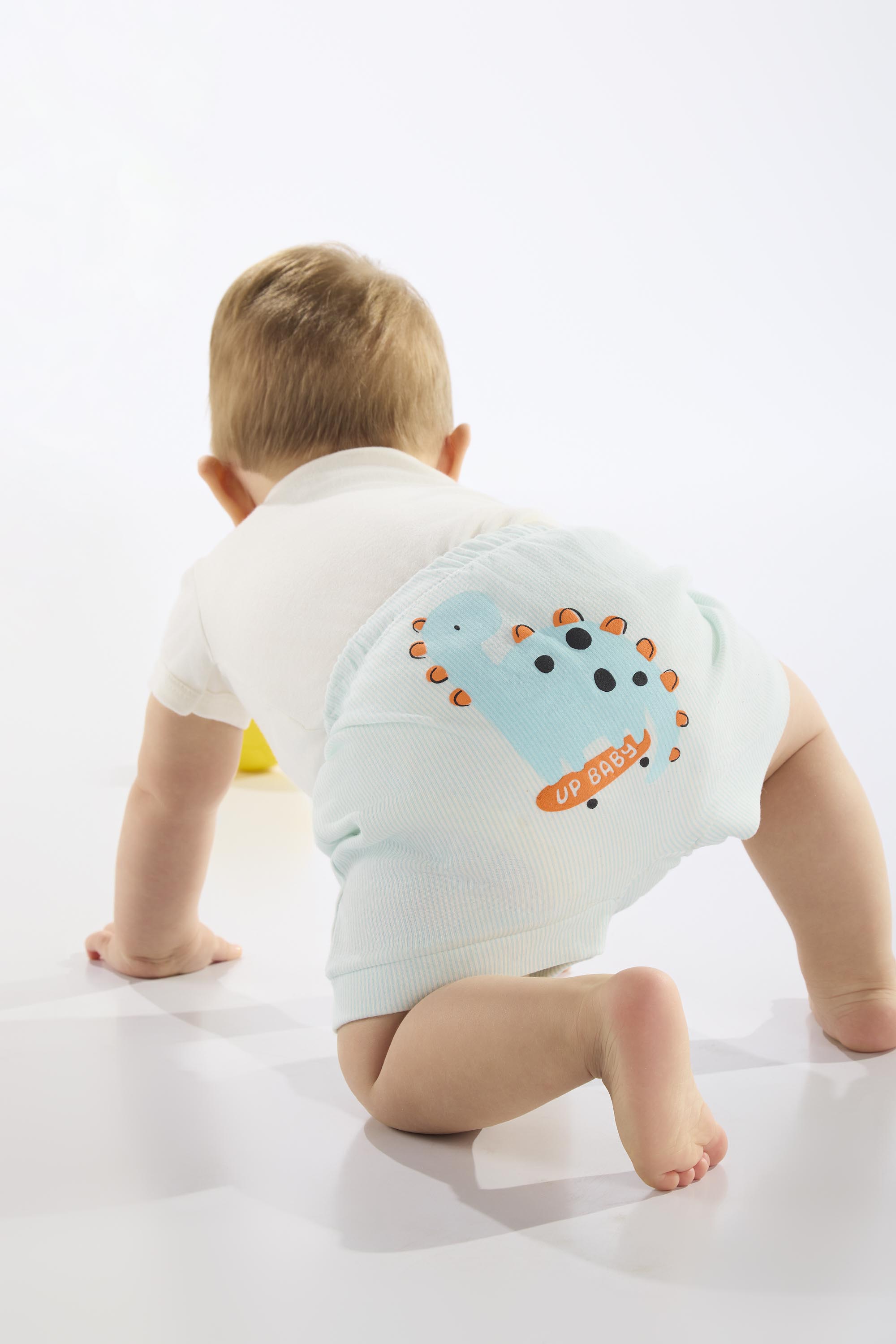 Body Bichinhos em Suedine para Bebê Menino (Off White) Up Baby - Imagem 8
