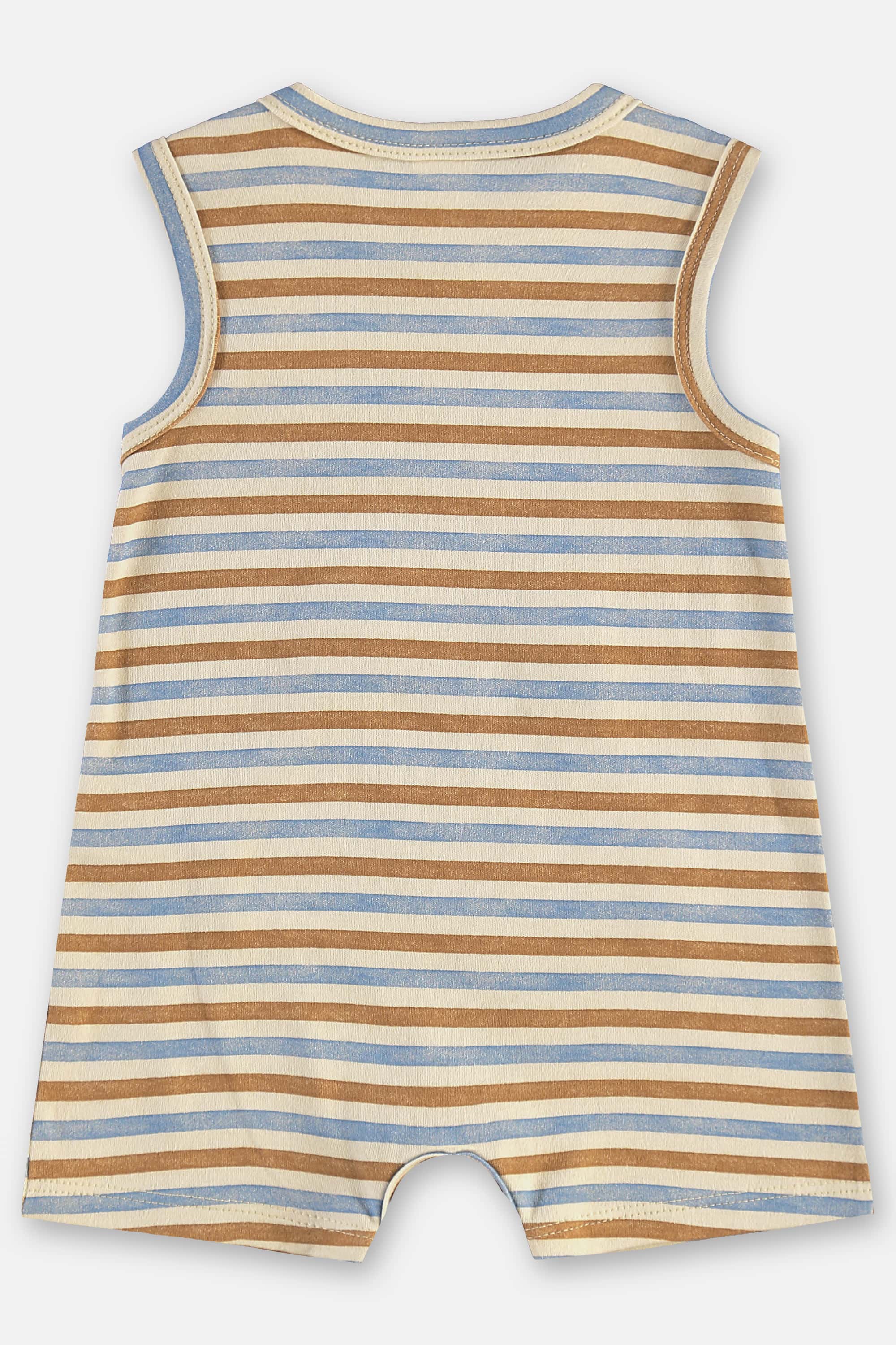 Macaquinho Ursinho Listrado para Bebê Menino (Marrom) Up Baby - Imagem 3