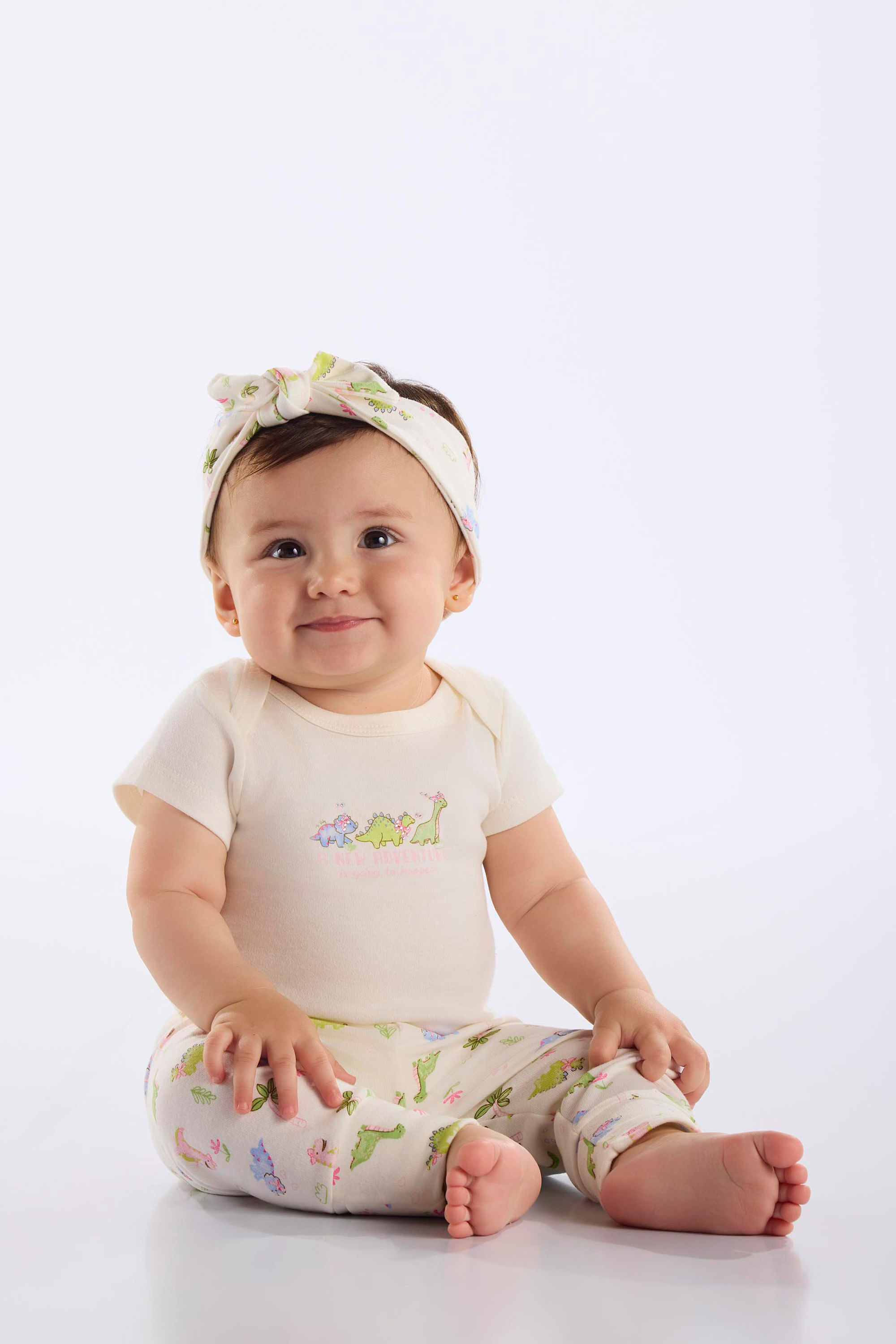 Calça em Suedine Essentials para Bebê Menina (Off White) Up Baby - Imagem 18