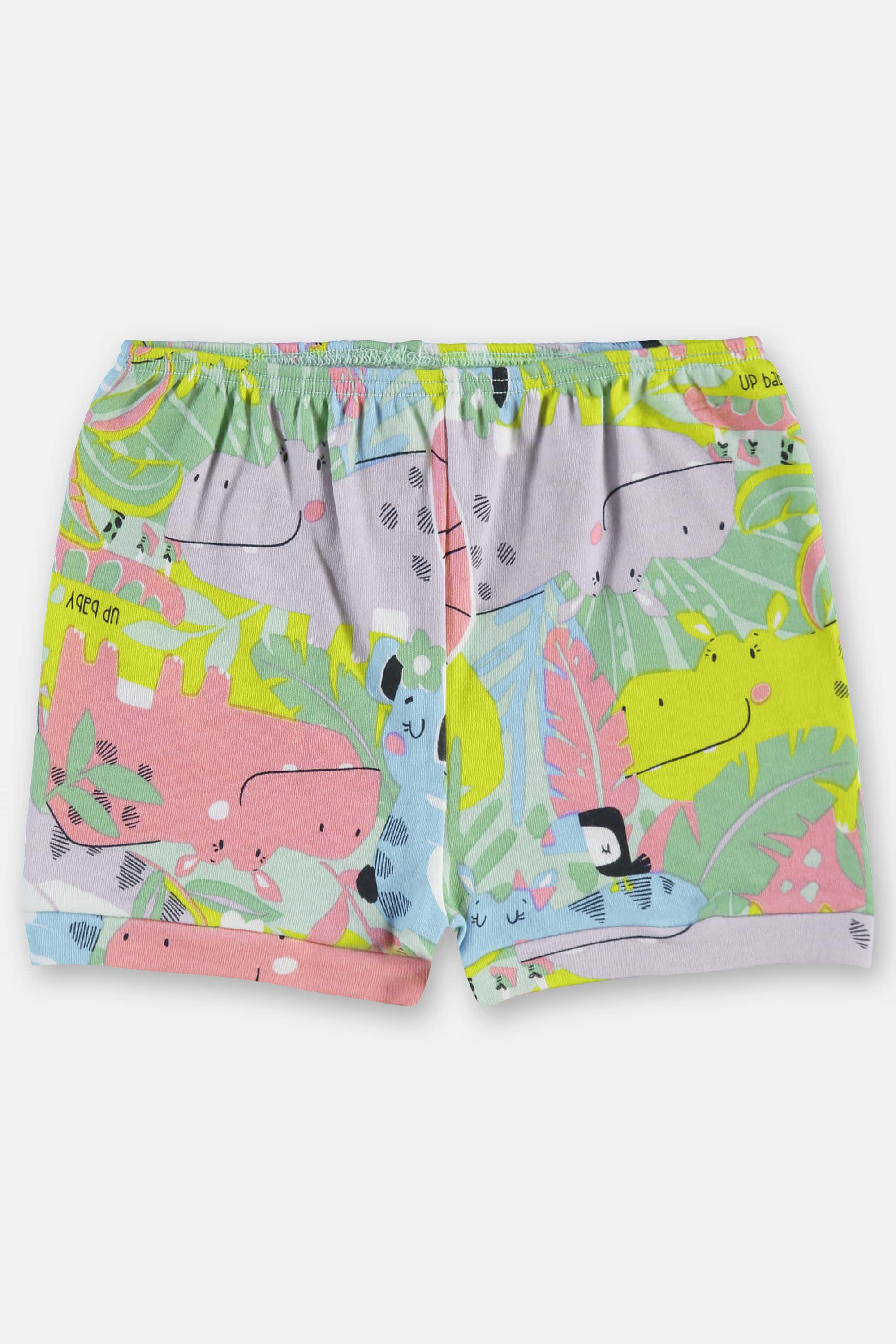 Shorts em Suedine Essentials para Bebê Menina (Verde) Up Baby