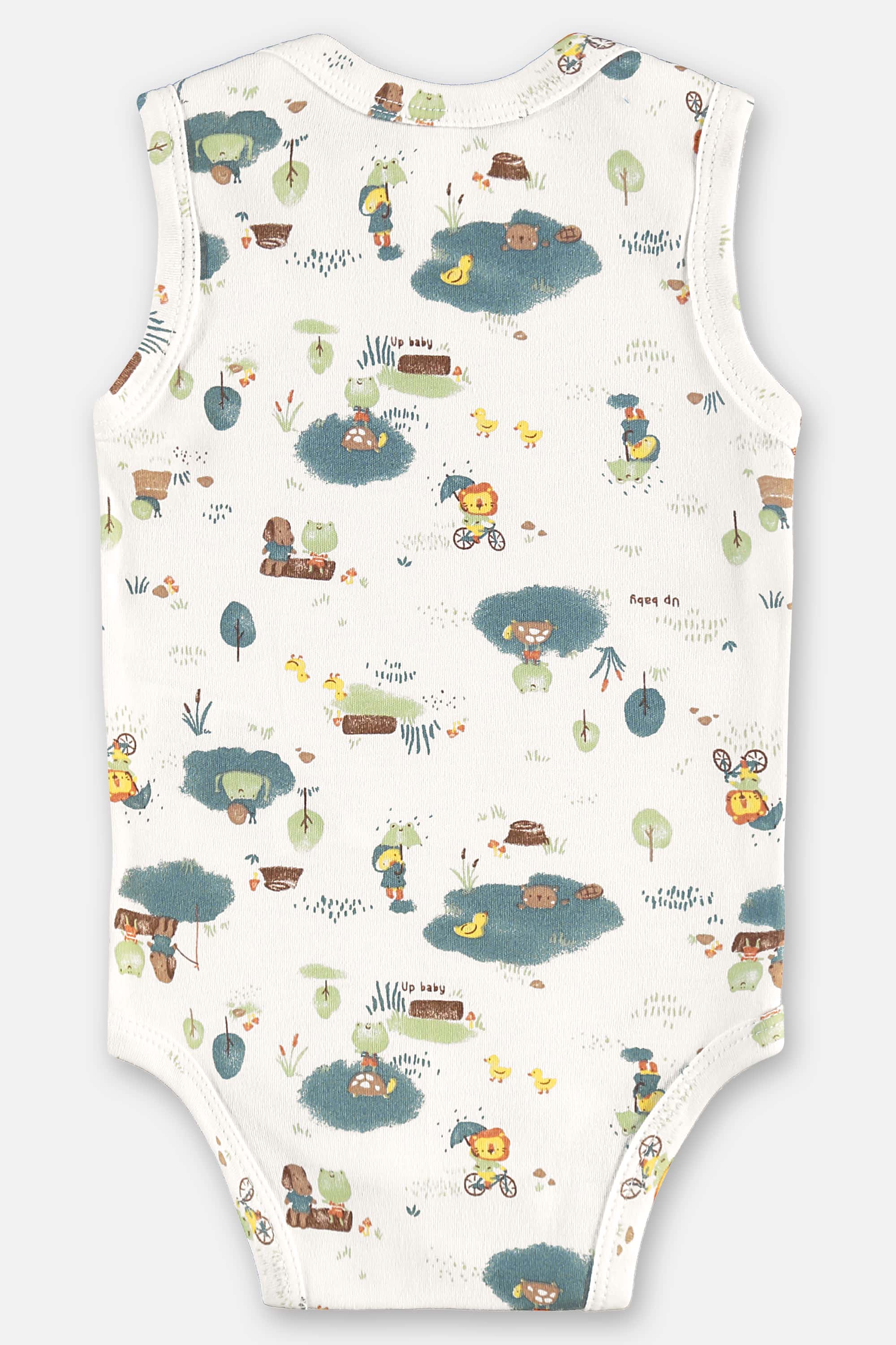 Body Regata em Suedine Essentials para Bebê Menino (Bege) Up Baby - Imagem 6