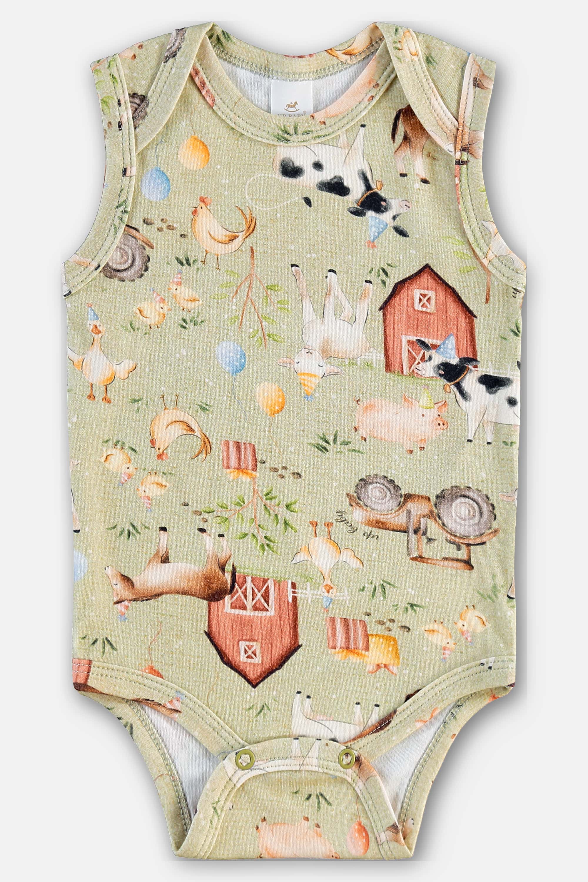 Body Regata em Suedine Essentials para Bebê Menino (Verde) Up Baby - Imagem 3