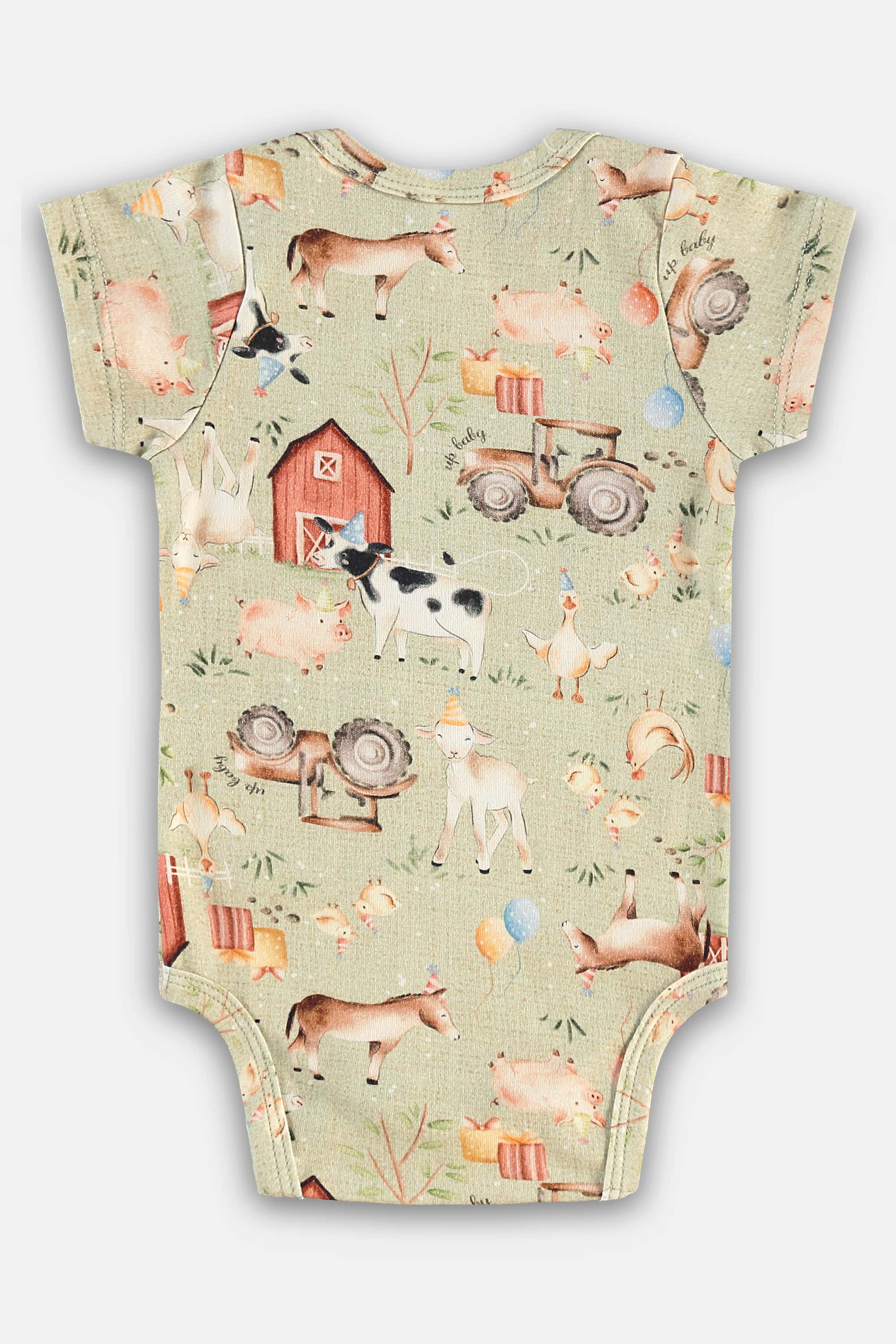 Body em Suedine Essentials para Bebê Menino (Verde) Up Baby - Imagem 2