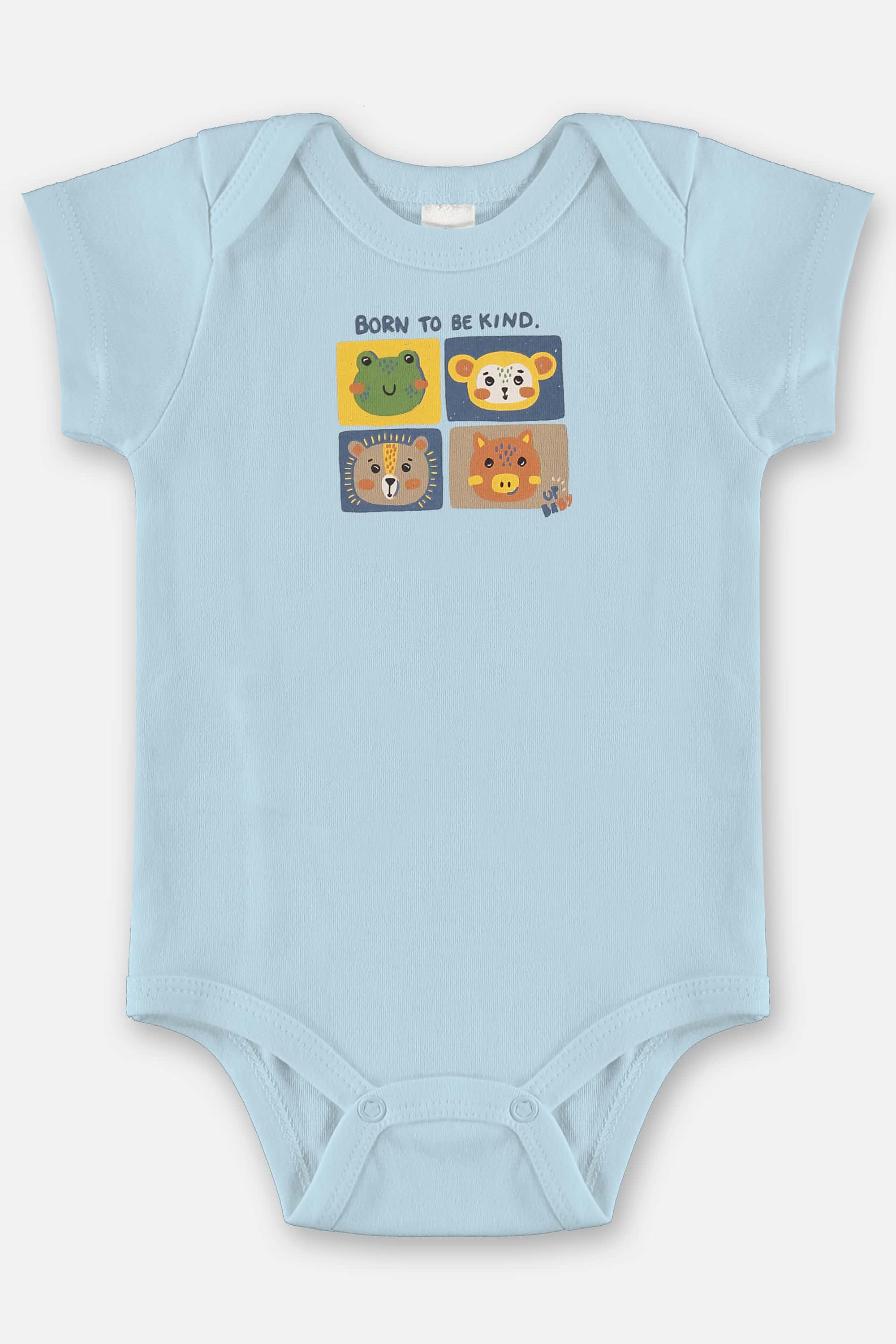 Body para Bebê Menino em Suedine Essentials (Azul Claro) Up Baby