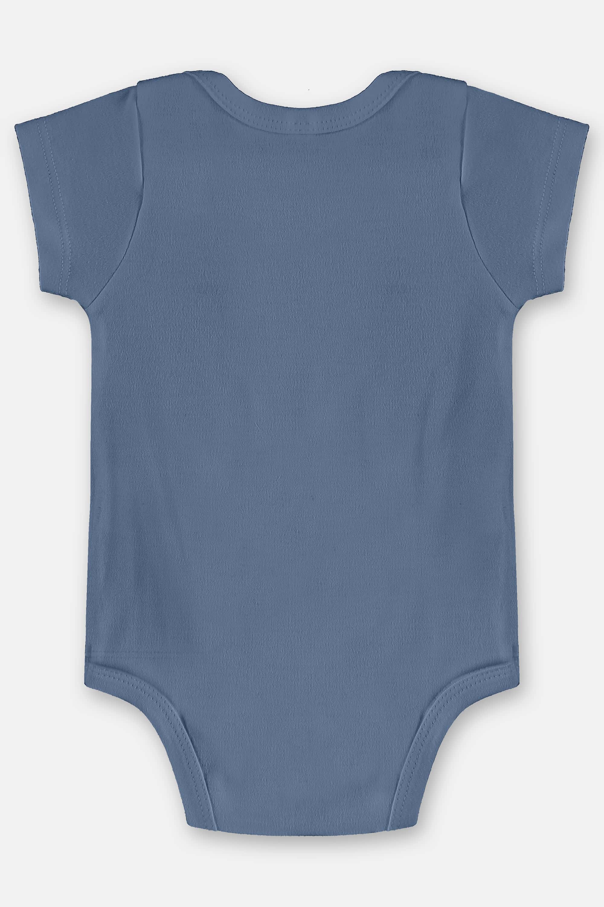 Body para Bebê Menino em Suedine Essentials (Azul Marinho) Up Baby - Imagem 4