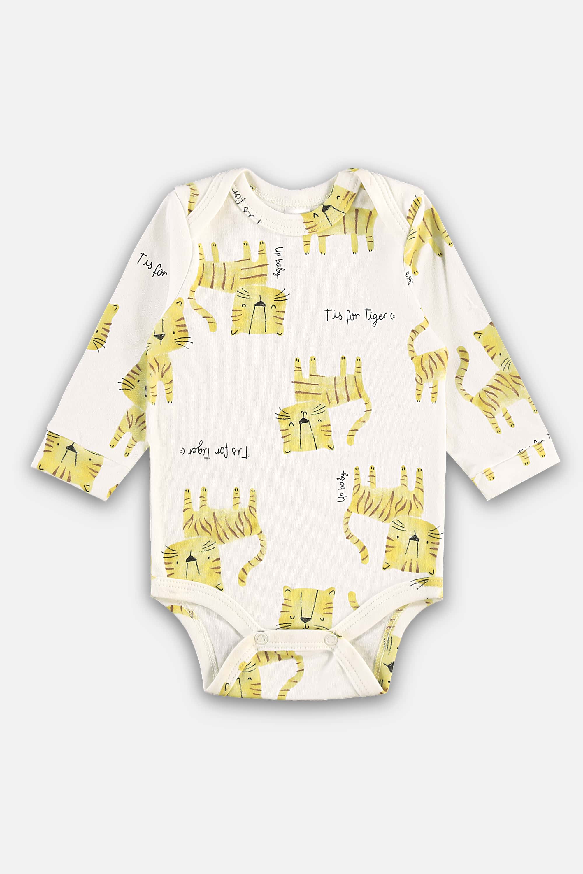 Body Manga Longa em Suedine Essentials para Bebê Menino (Off White) Up Baby