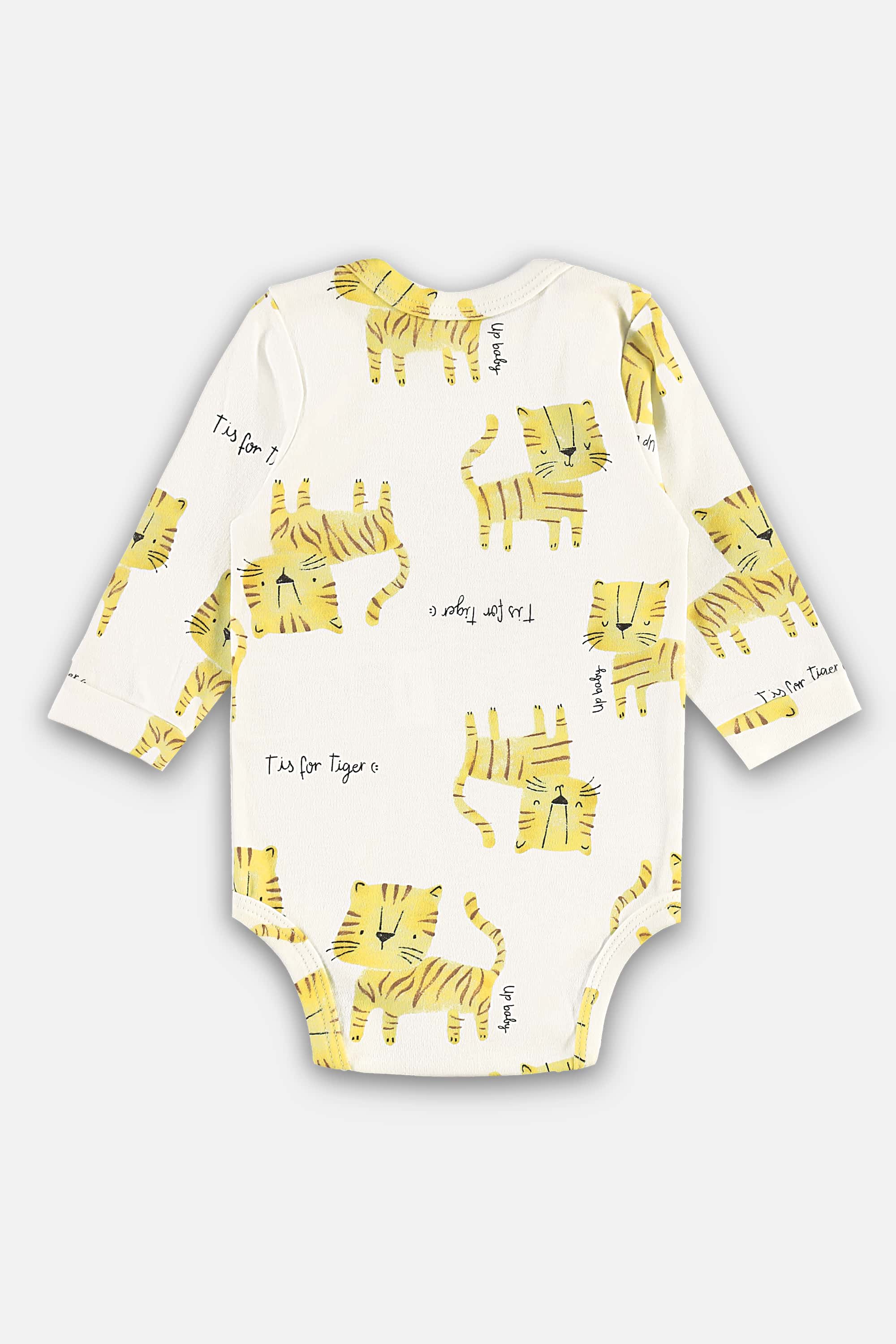 Body Manga Longa em Suedine Essentials para Bebê Menino (Off White) Up Baby - Imagem 12