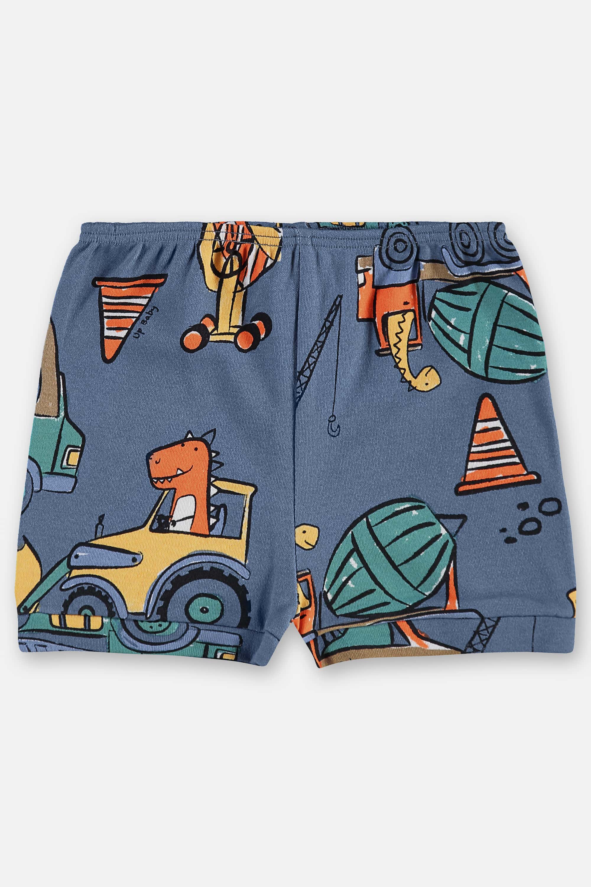 Short em Suedine Essentials para Bebê Menino (Azul Marinho) Up Baby