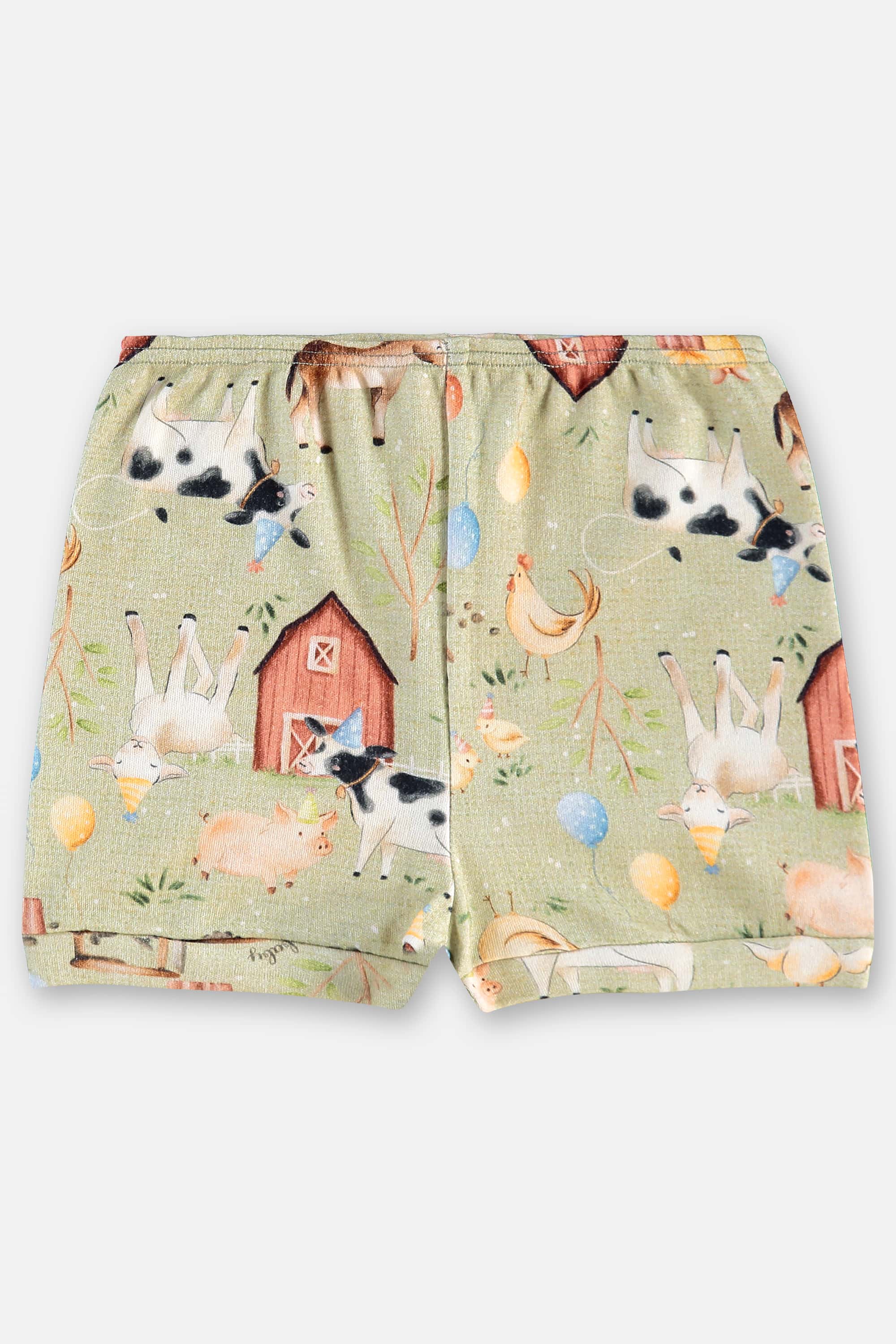 Short em Suedine Essentials para Bebê Menino (Verde) Up Baby