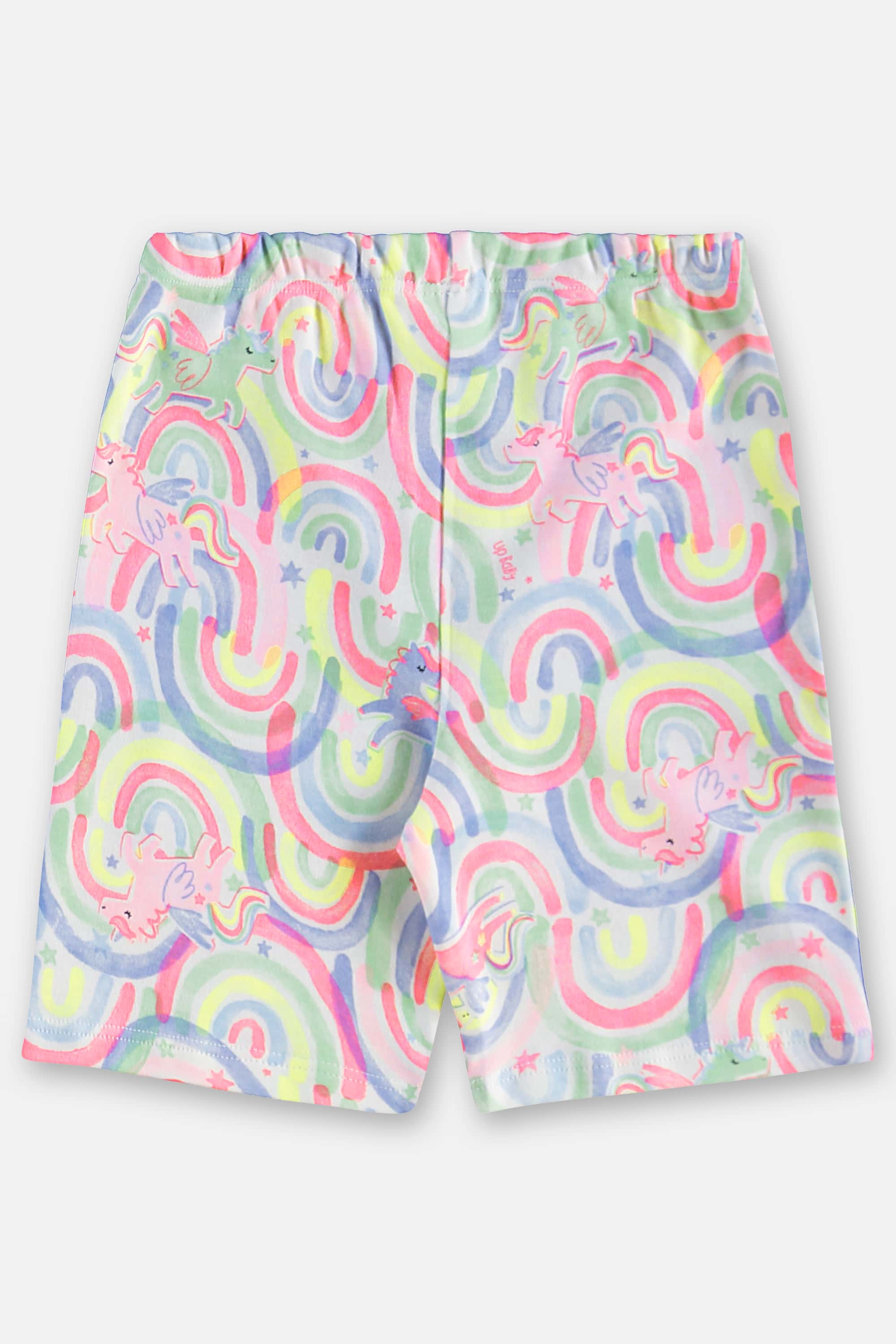 Pijama Infantil Feminino Blusa e Bermuda em Suedine (Multicolor) Up Baby - Imagem 21