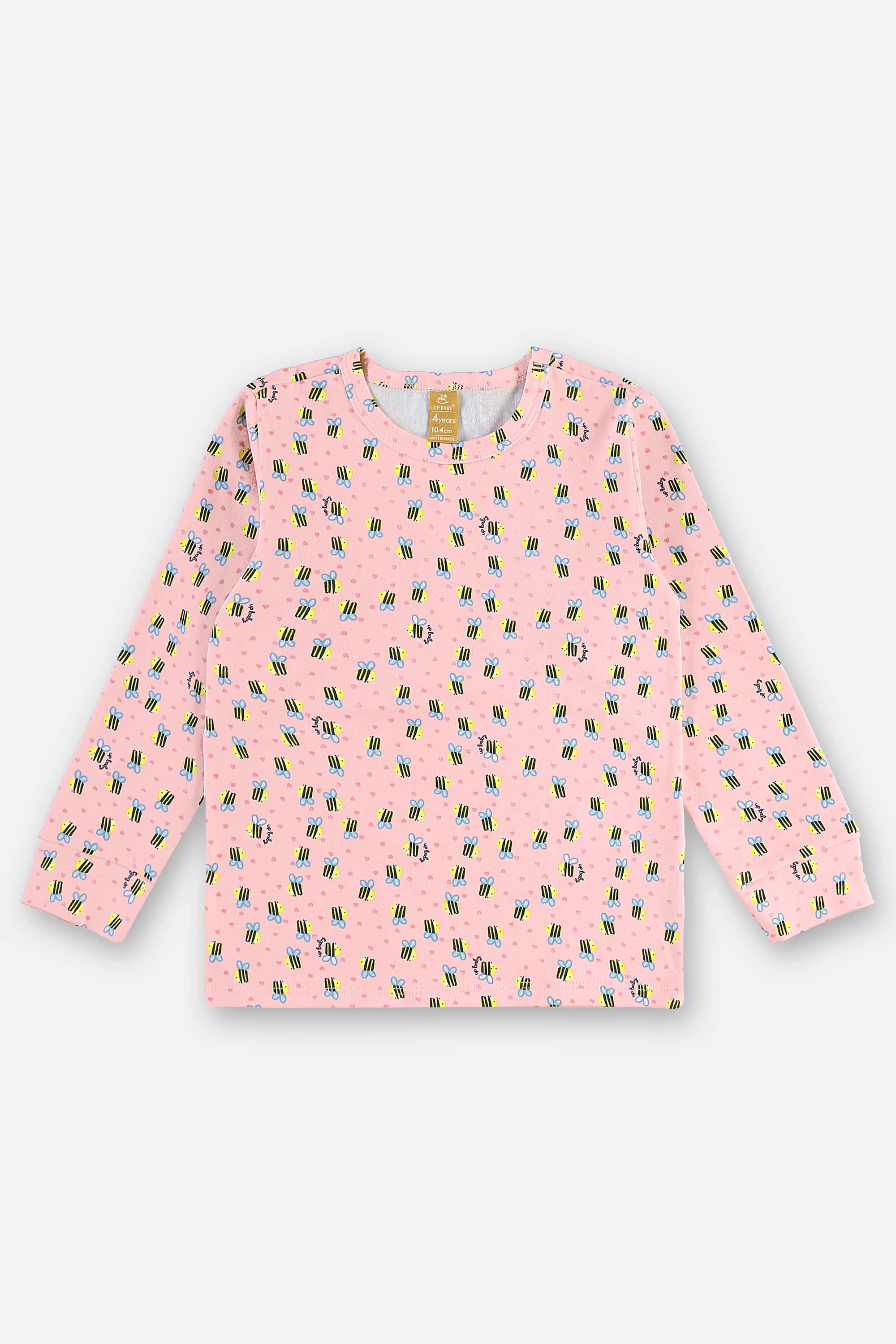 Pijama Infantil Unissex Blusa e Calça em Suedine (Rosa) Up Baby - Imagem 10