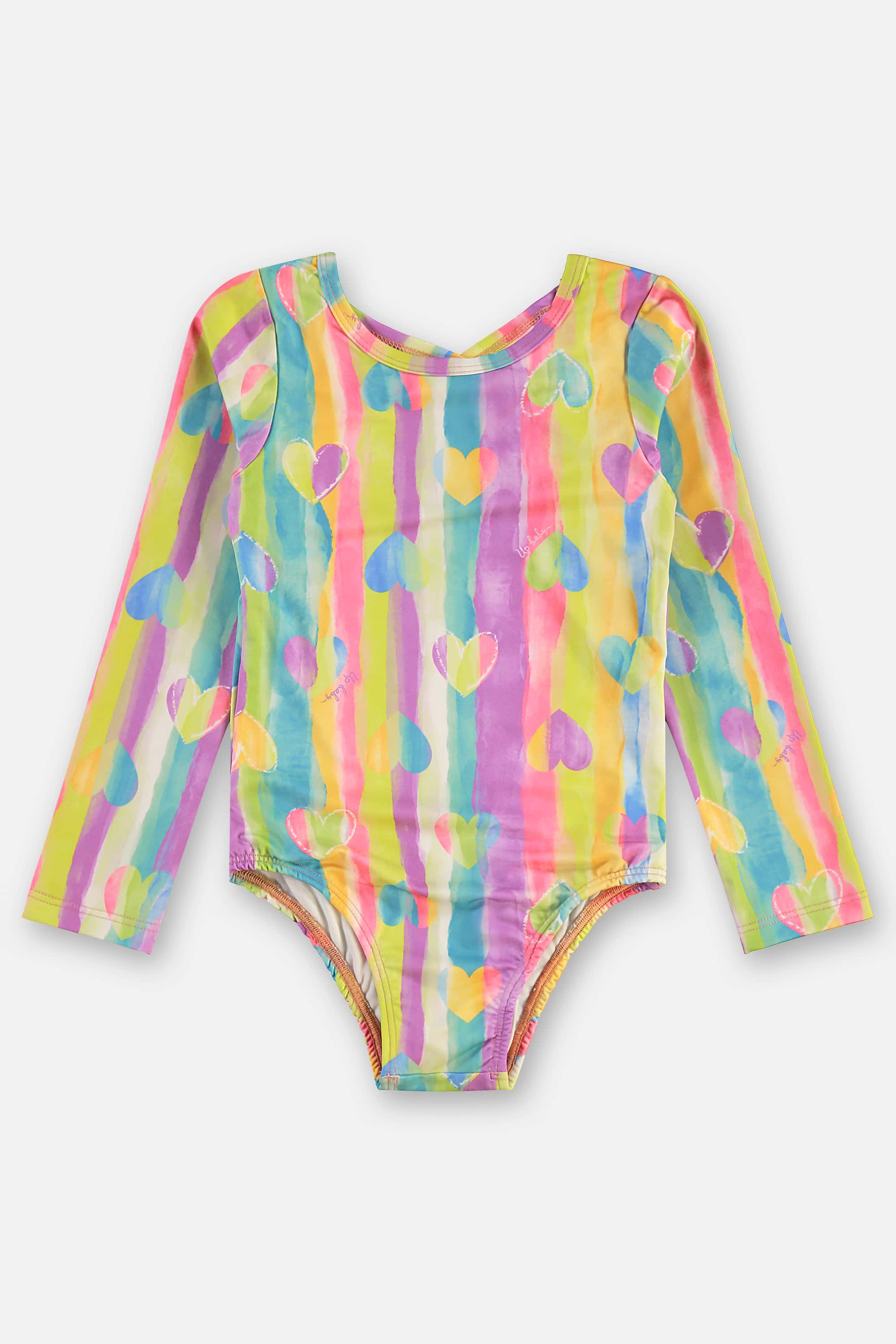 Maiô Infantil em Poliéster e Elastano FPS +50 Forrado (Multicolor) Up Baby