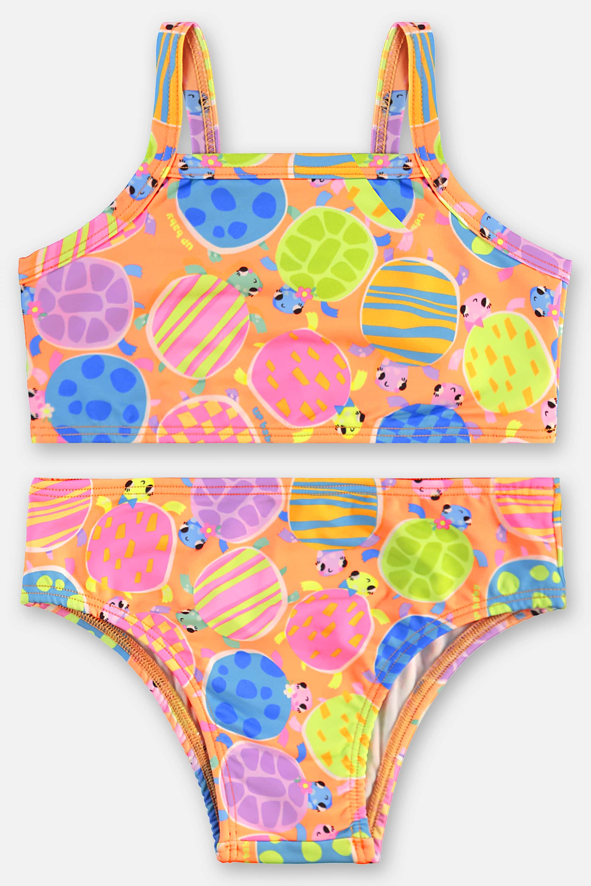 Biquíni Infantil em Poliéster e Elastano FPS +50 (Laranja) Up Baby