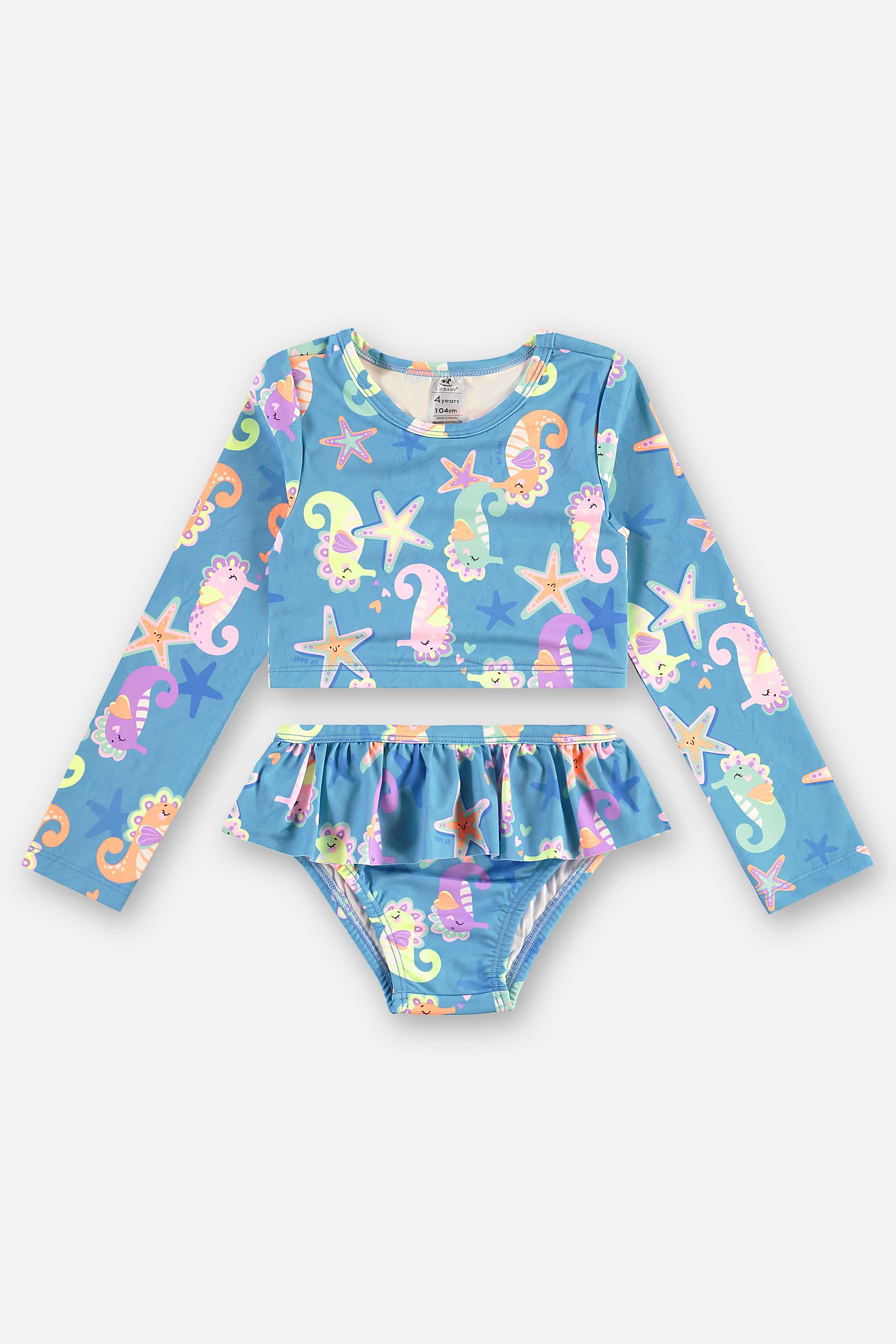 Biquíni Infantil em Poliéster e Elastano FPS +50 (Azul) Up Baby