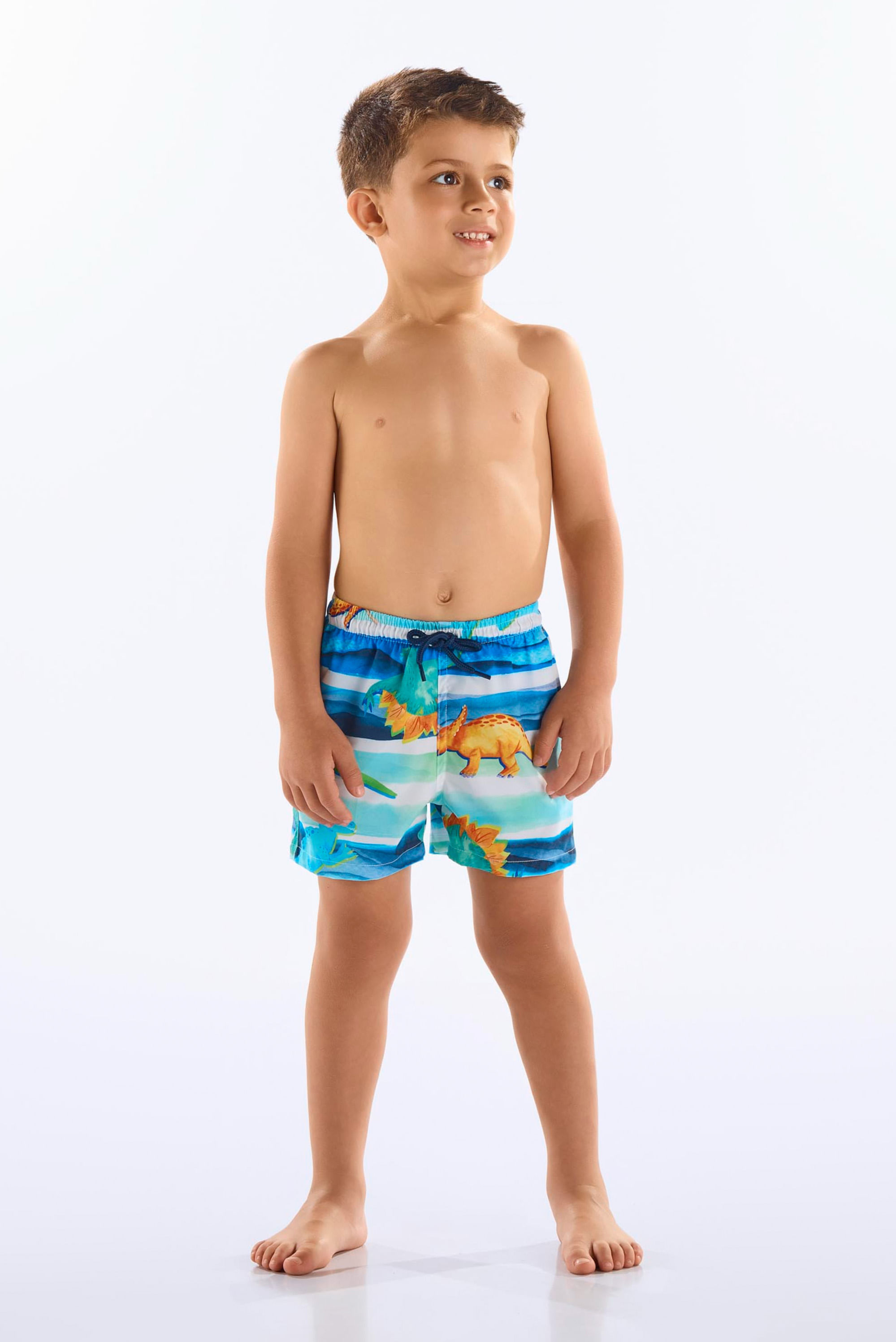 Shorts Infantil Masculino em Microfibra Estampada (Azul) Up Baby - Imagem 31