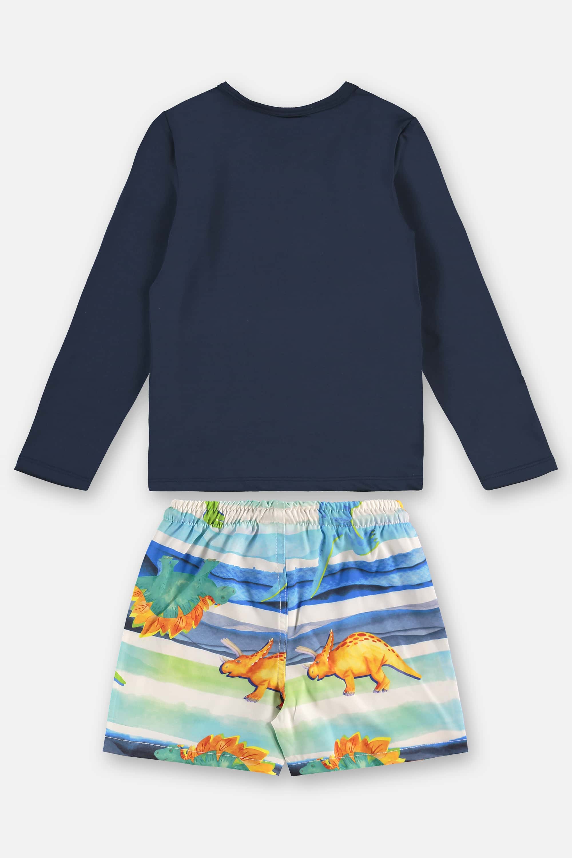 Conjunto Camiseta FPS +50 e Short Infantil Masculino (Azul Marinho) Up Baby - Imagem 45