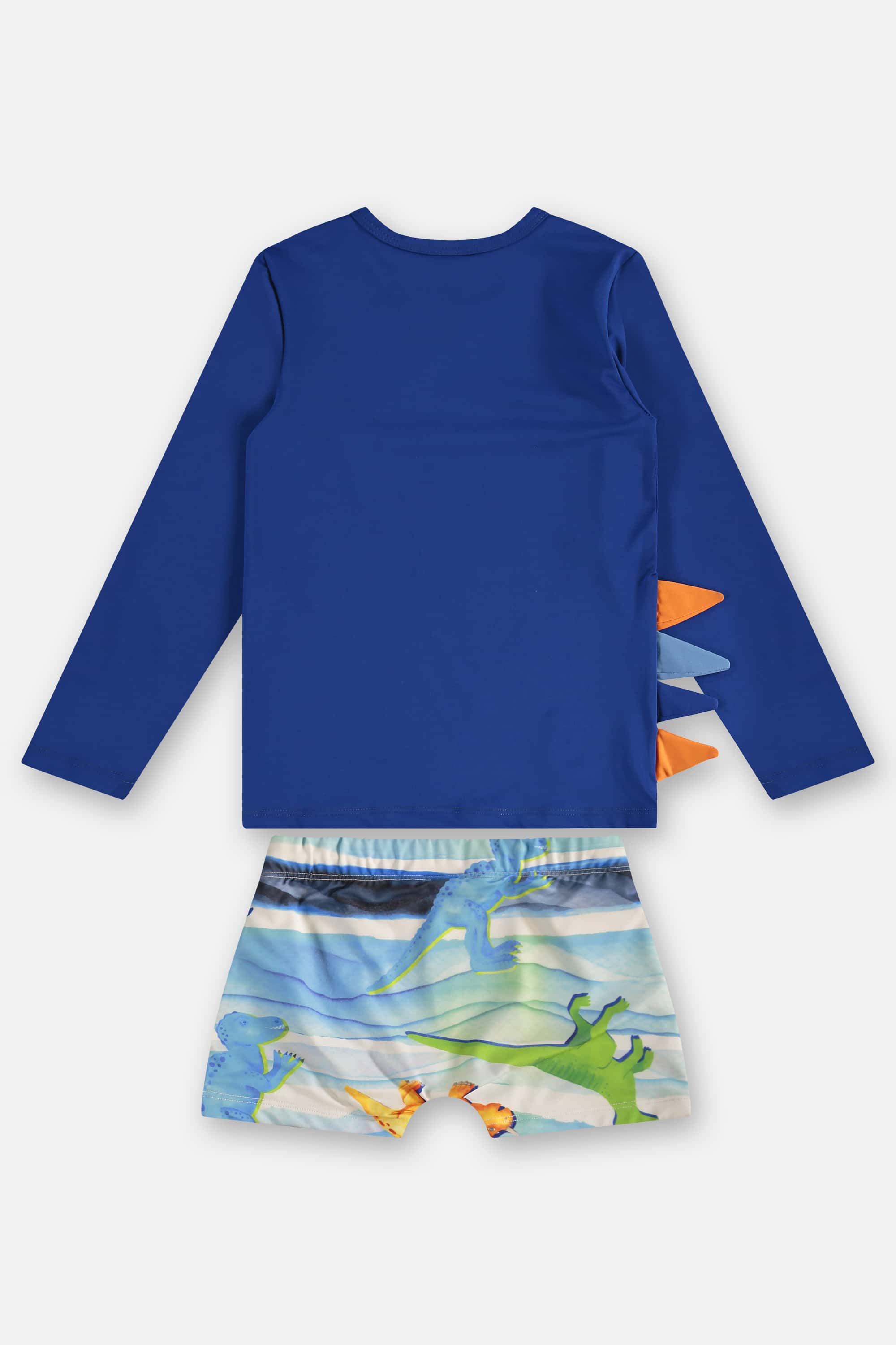Conjunto Camiseta e Sunga Infantil em Malha FPS+50 (Azul) Up Baby - Imagem 10