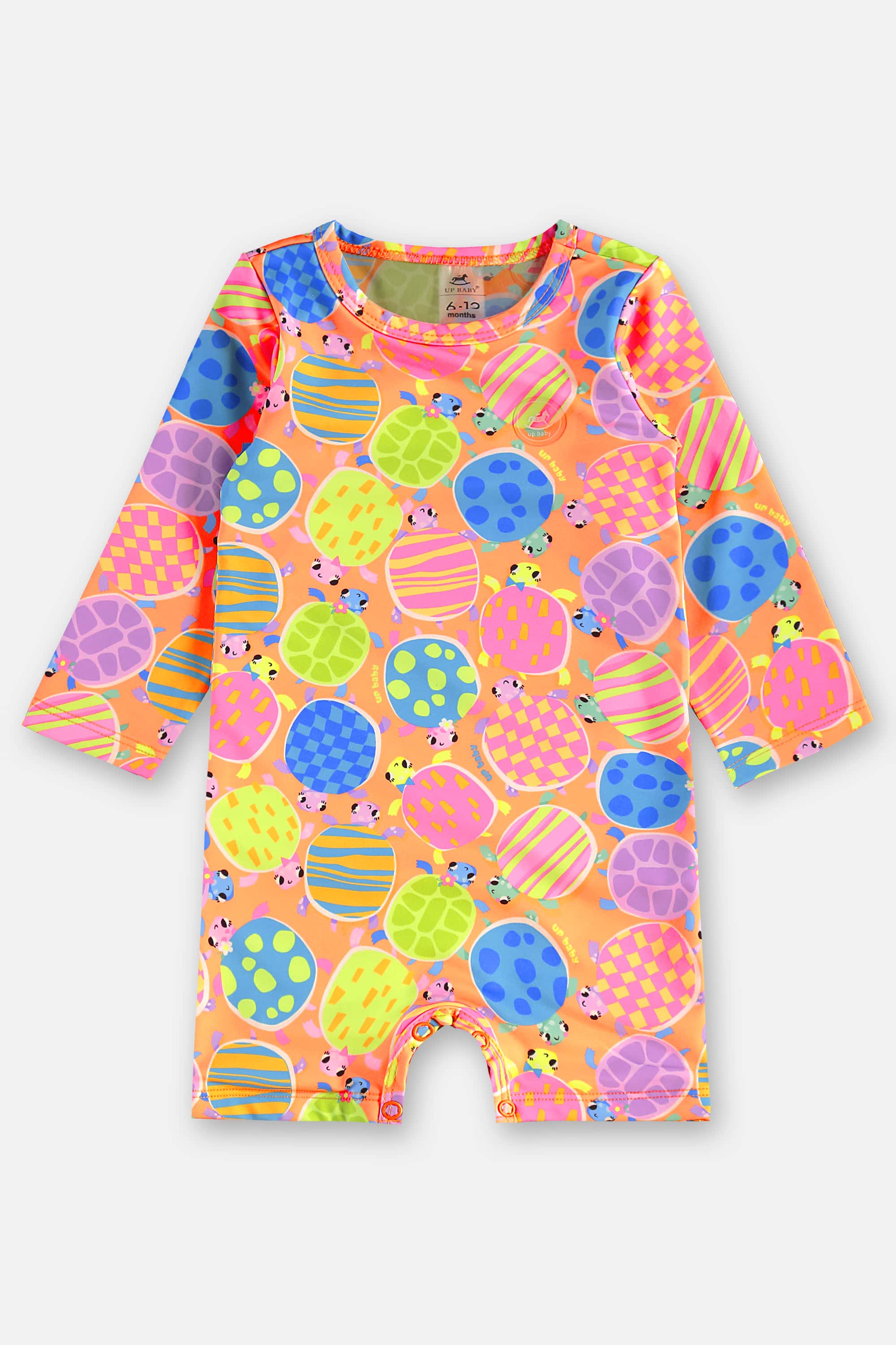 Macaquinho Unissex para Bebê com FPS +50 e Forro (Laranja) Up Baby - Imagem 2