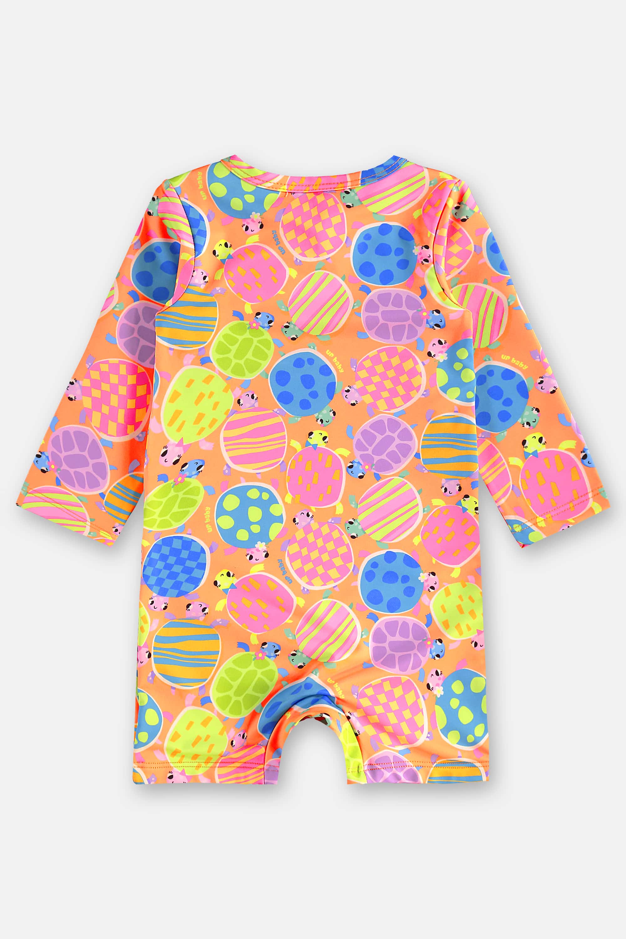 Macaquinho Unissex para Bebê com FPS +50 e Forro (Laranja) Up Baby - Imagem 12