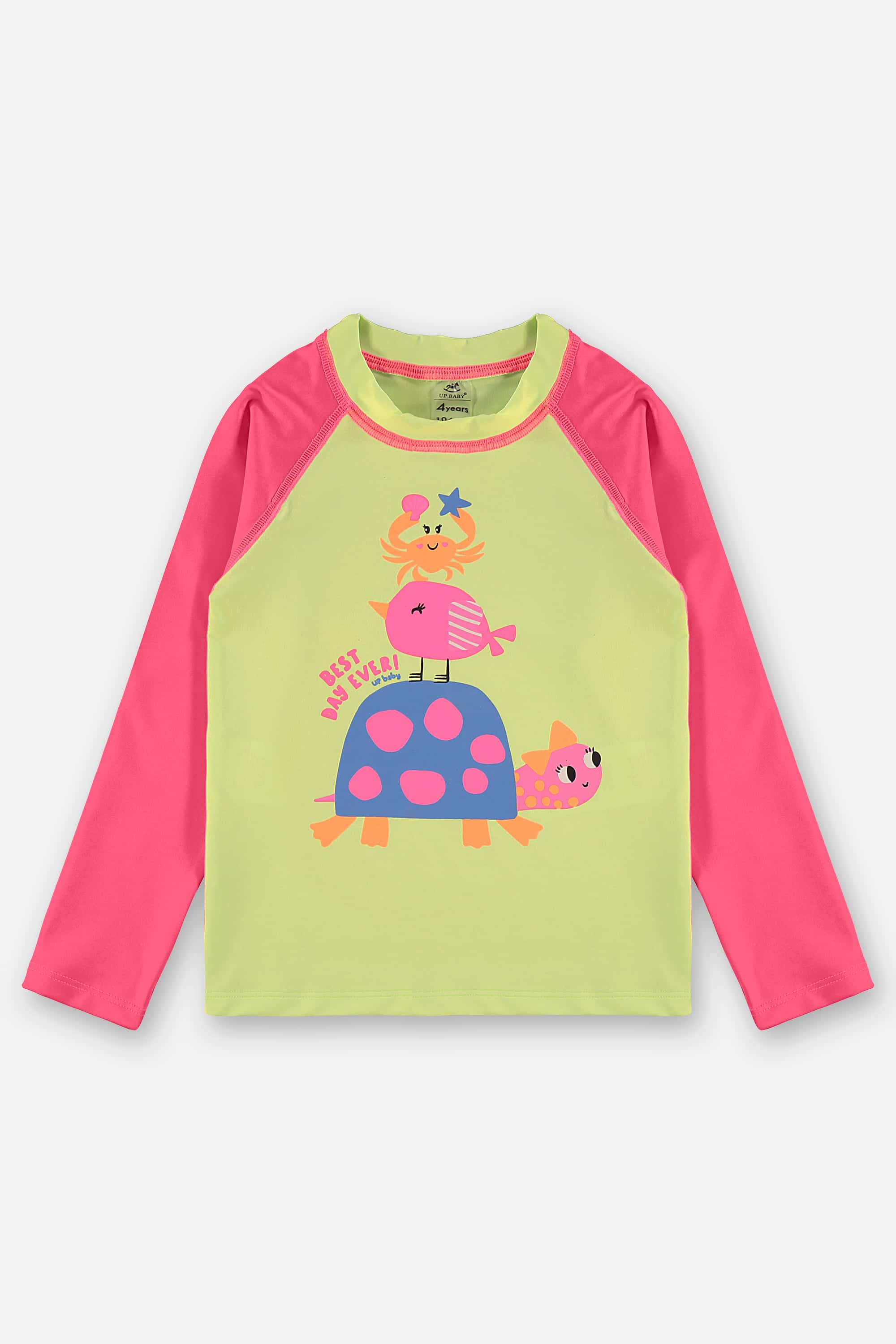 Biquíni Infantil em Poliéster e Elastano FPS +50 (Verde) Up Baby - Imagem 3