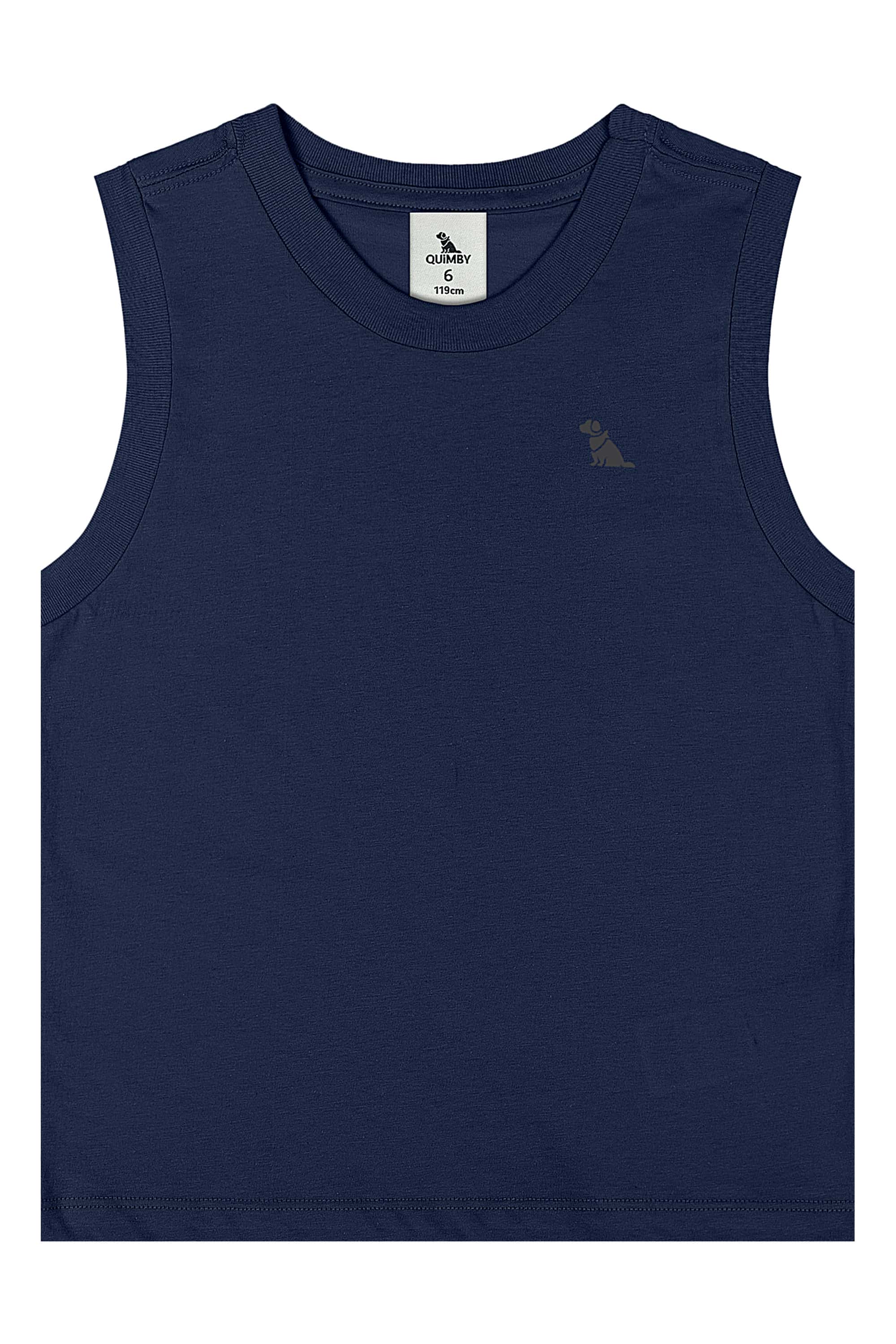 Regata para Menino em Meia Malha (Azul Marinho) Quimby