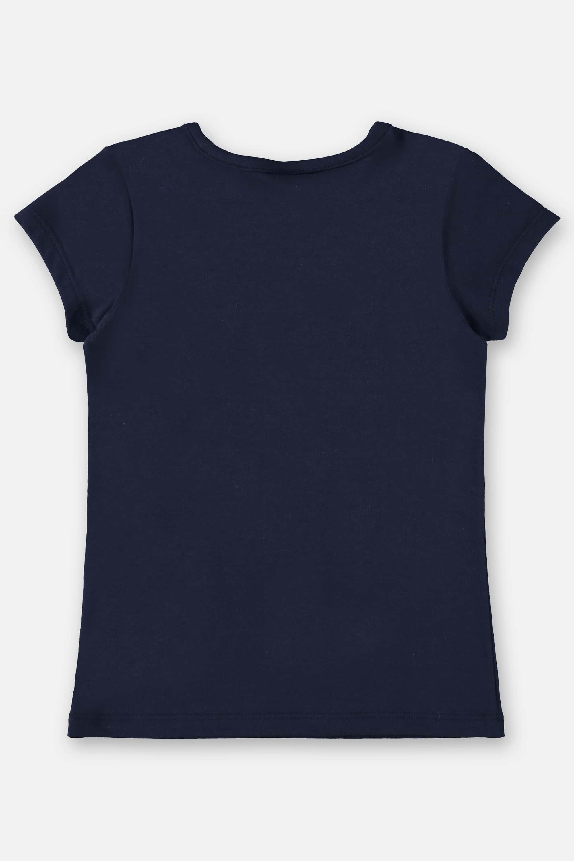 Blusa Infantil Manga Curta Básica em Cotton (Azul Marinho) Up Baby - Imagem 12